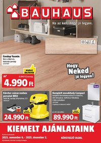 Bauhaus újság 2025.11.06. Akciós újság Bauhaus (2025-11-06 - 2025-12-02)
