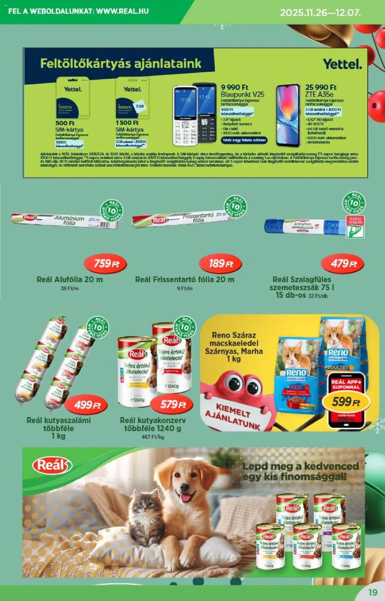 Reál újság 2025.11.26. Akciós újság Reál (2025-11-26 - 2025-12-07)