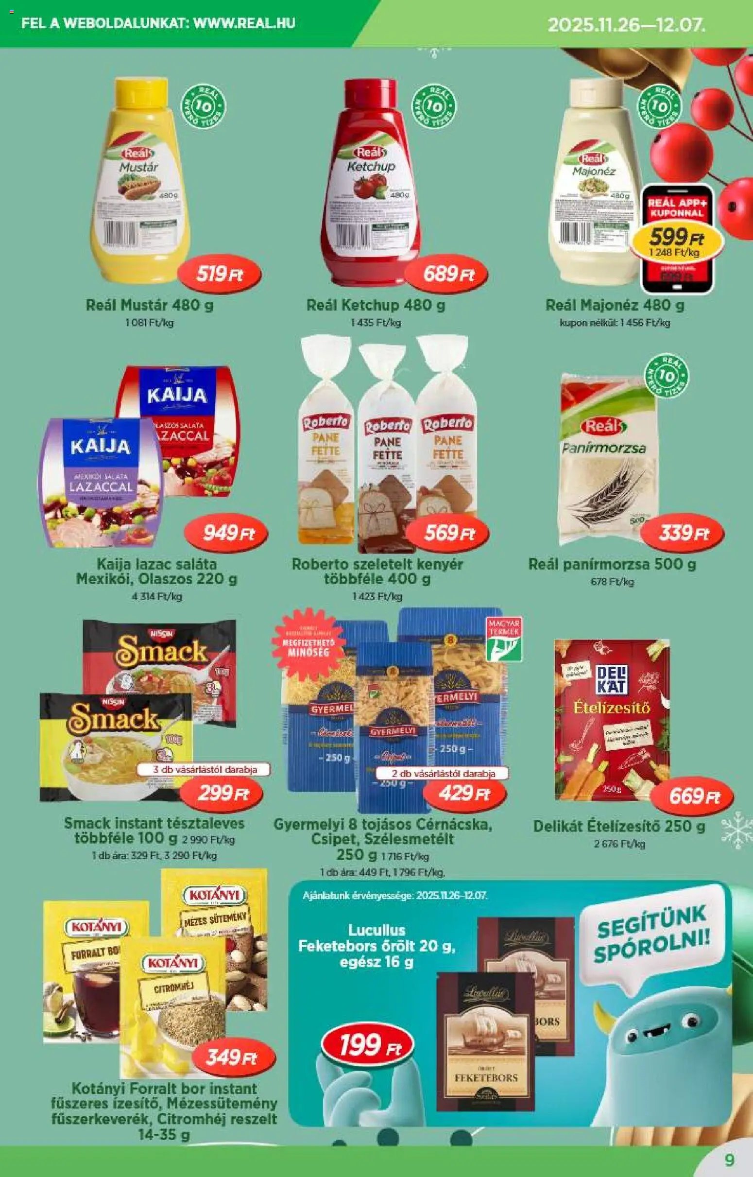 Reál újság 2025.11.26. Akciós újság Reál (2025-11-26 - 2025-12-07)