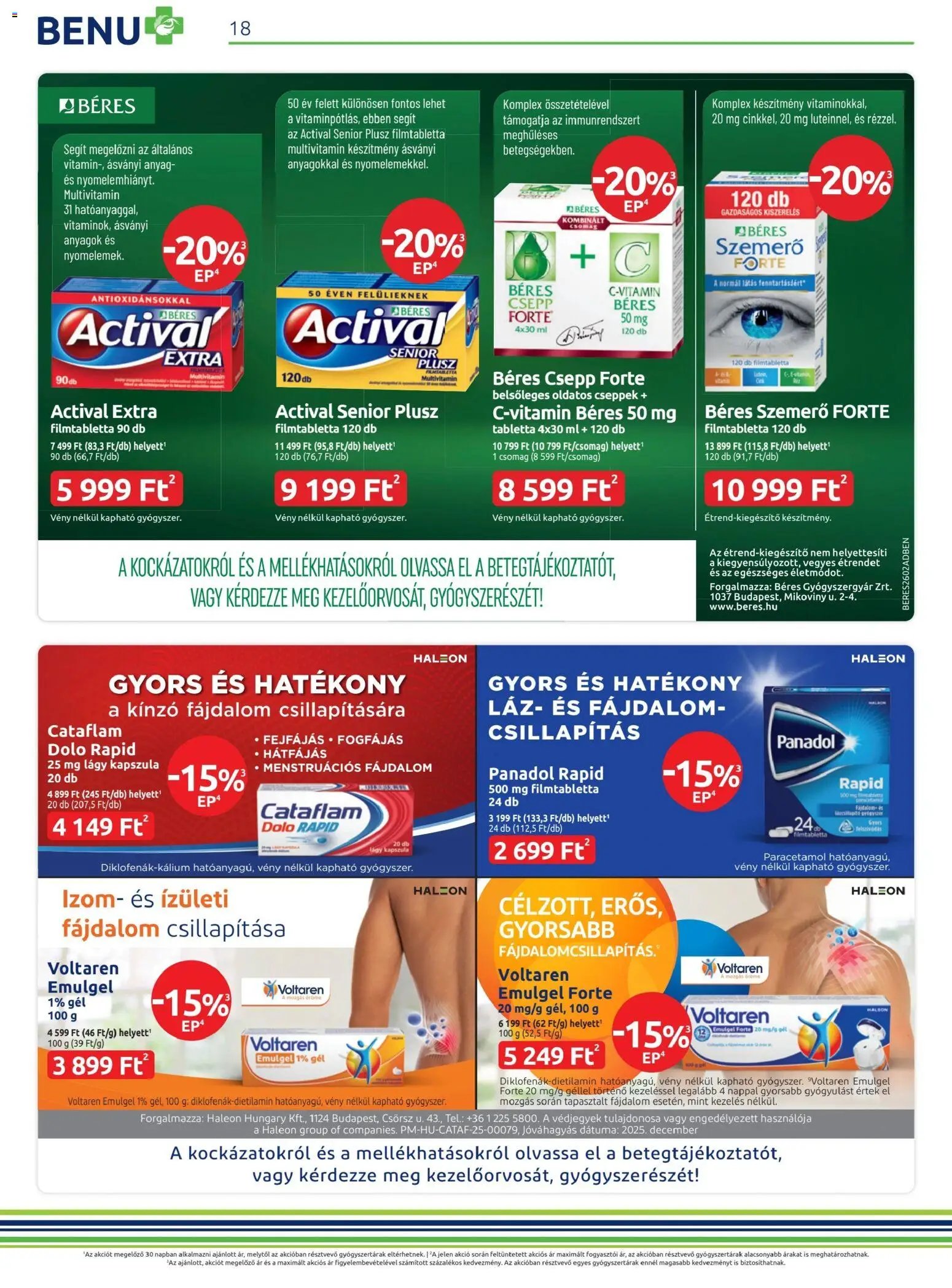 BENU Gyógyszertárak újság 2026.02.01. Akciós újság BENU Gyógyszertárak (2026-02-01 - 2026-02-28)