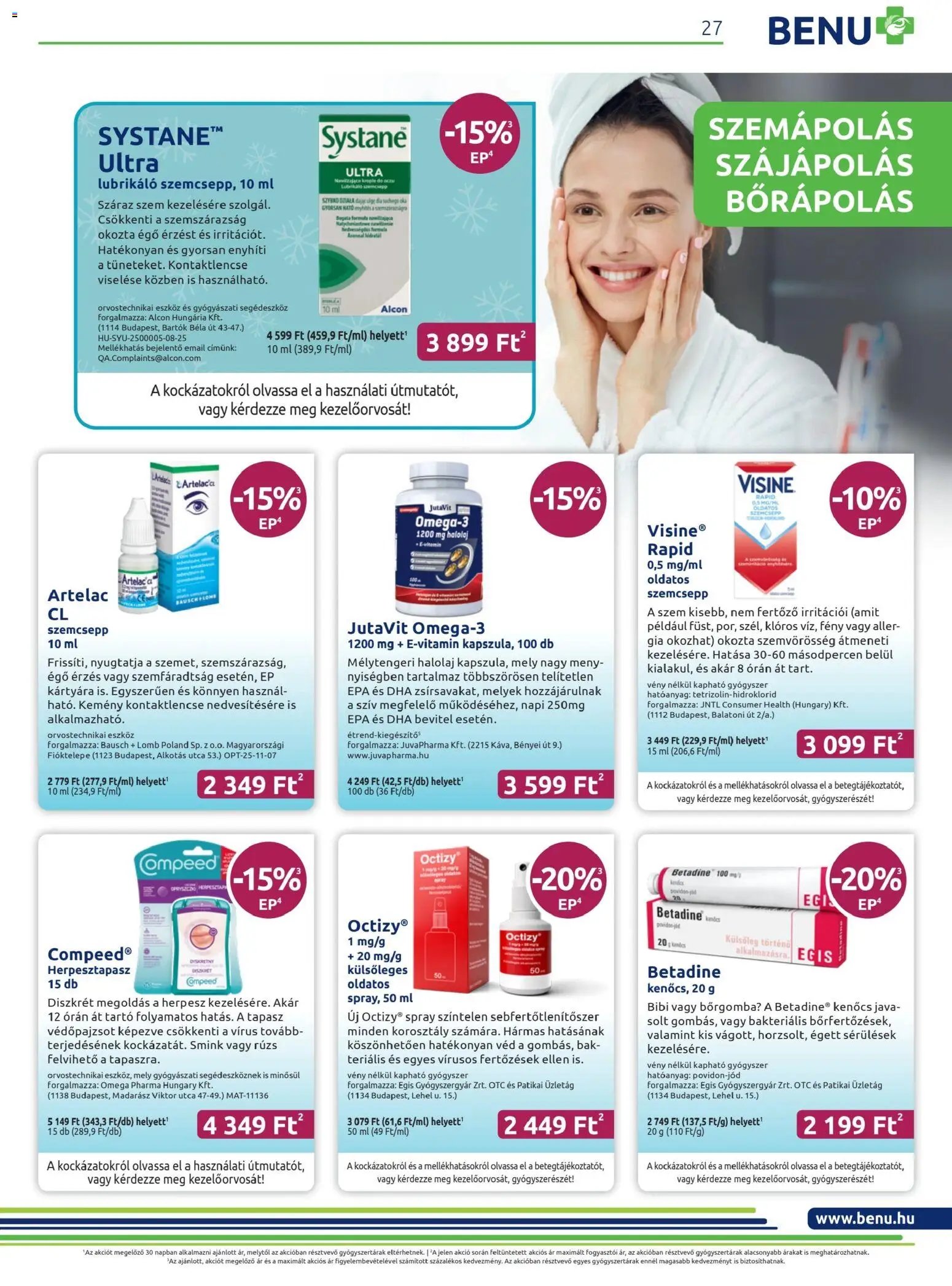 BENU Gyógyszertárak újság 2026.02.01. Akciós újság BENU Gyógyszertárak (2026-02-01 - 2026-02-28)