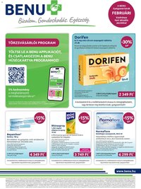 BENU Gyógyszertárak újság 2026.02.01. Akciós újság BENU Gyógyszertárak (2026-02-01 - 2026-02-28)