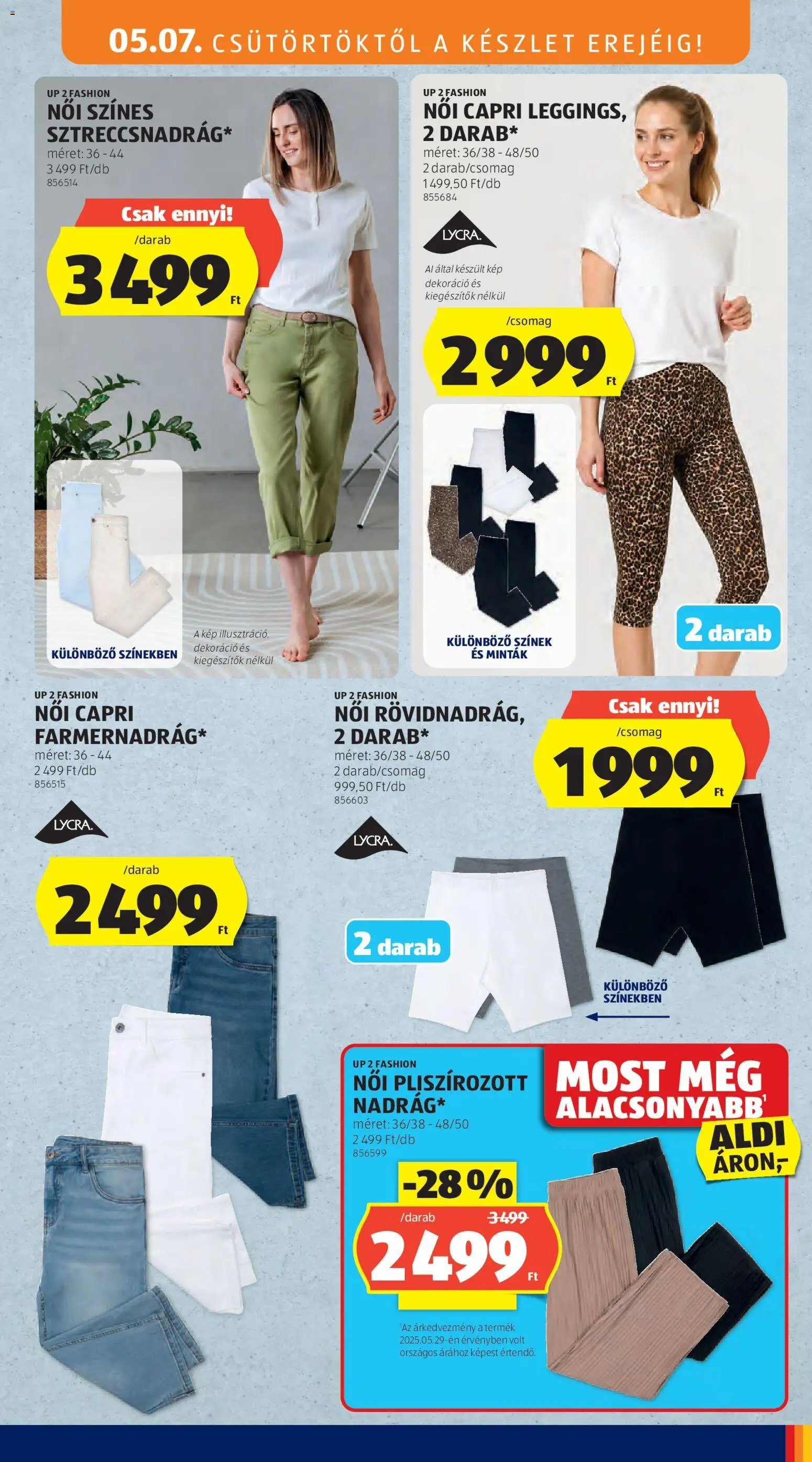 Aldi újság 2026.05.07. Aldi Középső sor termékei (2026-05-07 - 2026-05-13)