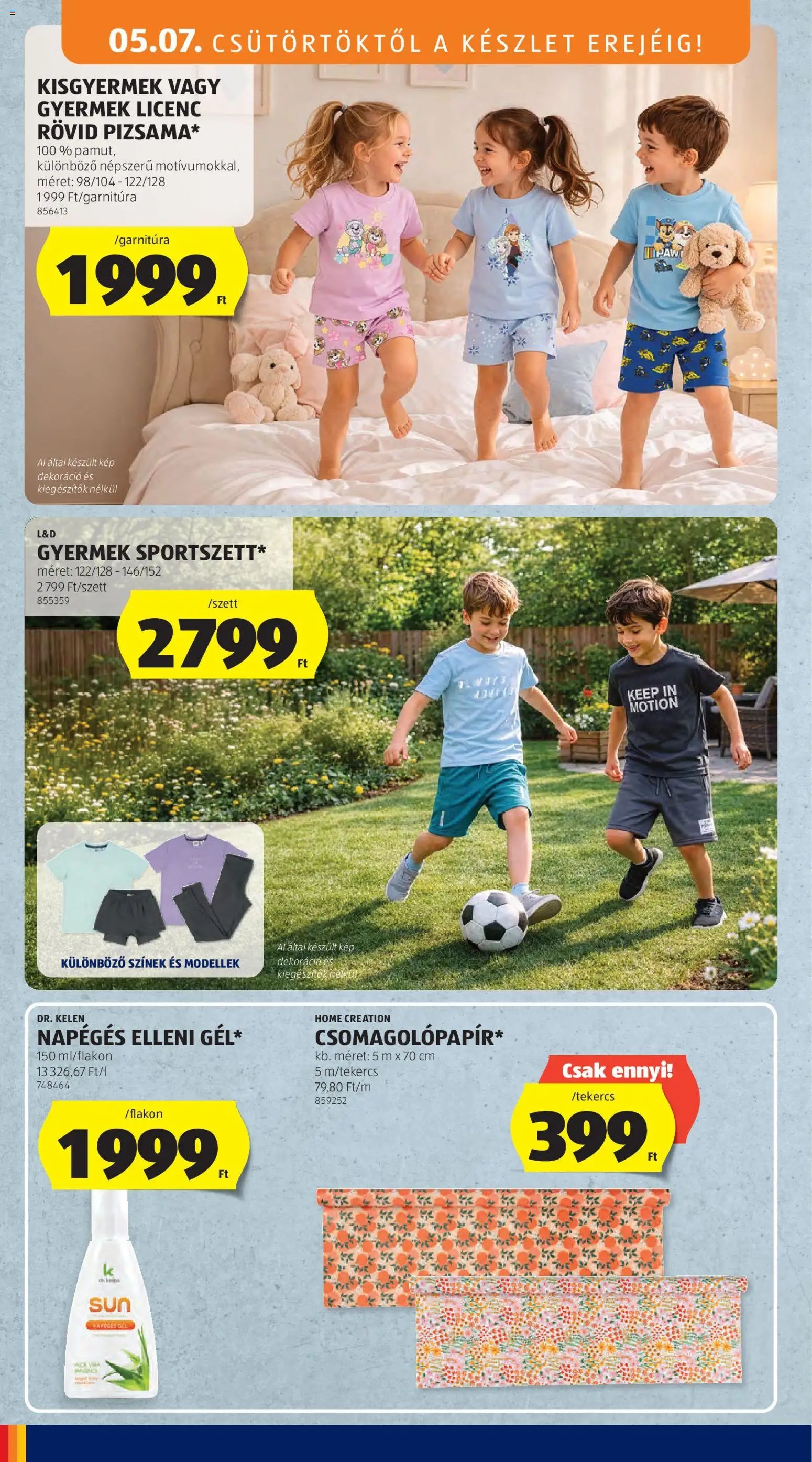 Aldi újság 2026.05.07. Aldi Középső sor termékei (2026-05-07 - 2026-05-13)