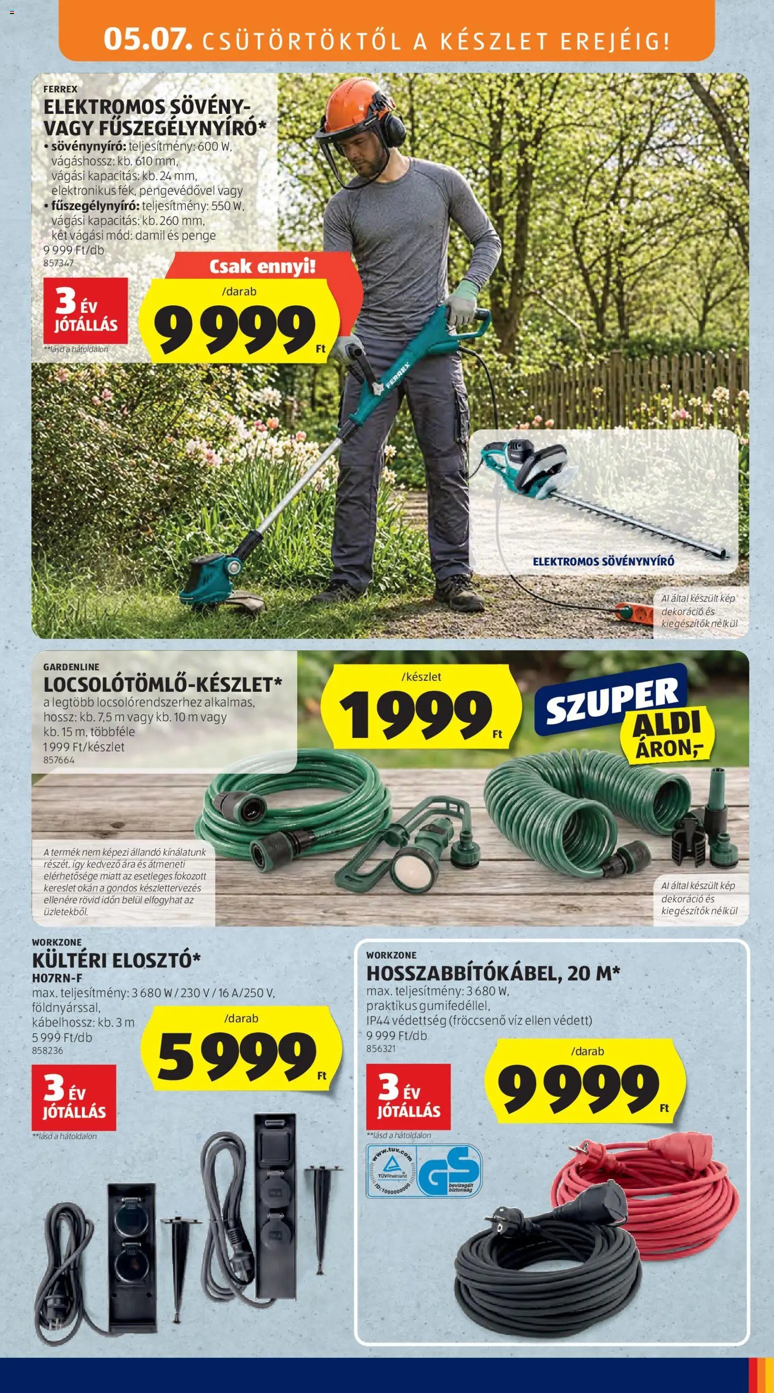 Aldi újság 2026.05.07. Aldi Középső sor termékei (2026-05-07 - 2026-05-13)