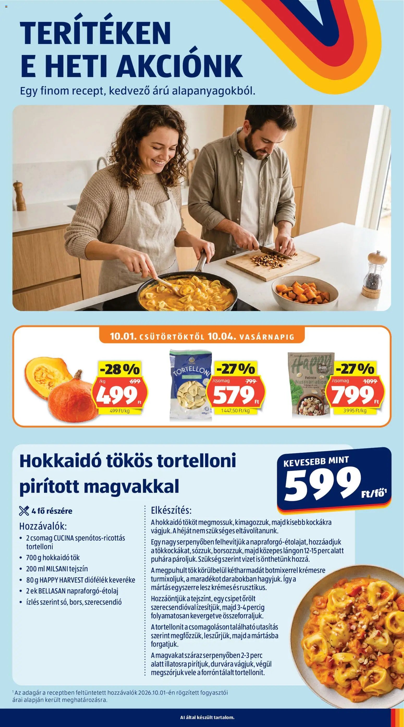 Aldi újság 2026.10.01. Aldi akciós újság
