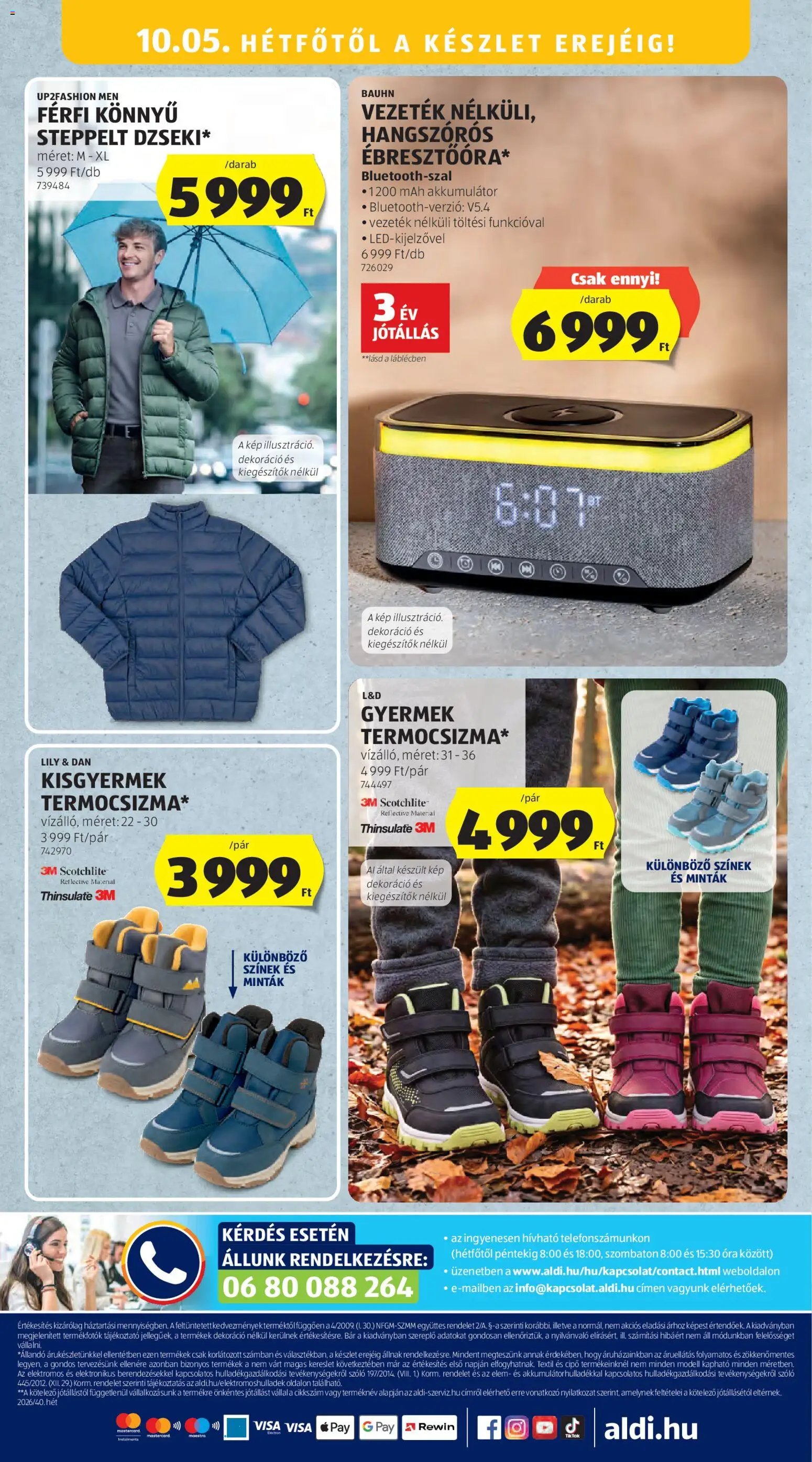 Aldi újság 2026.10.01. Aldi akciós újság