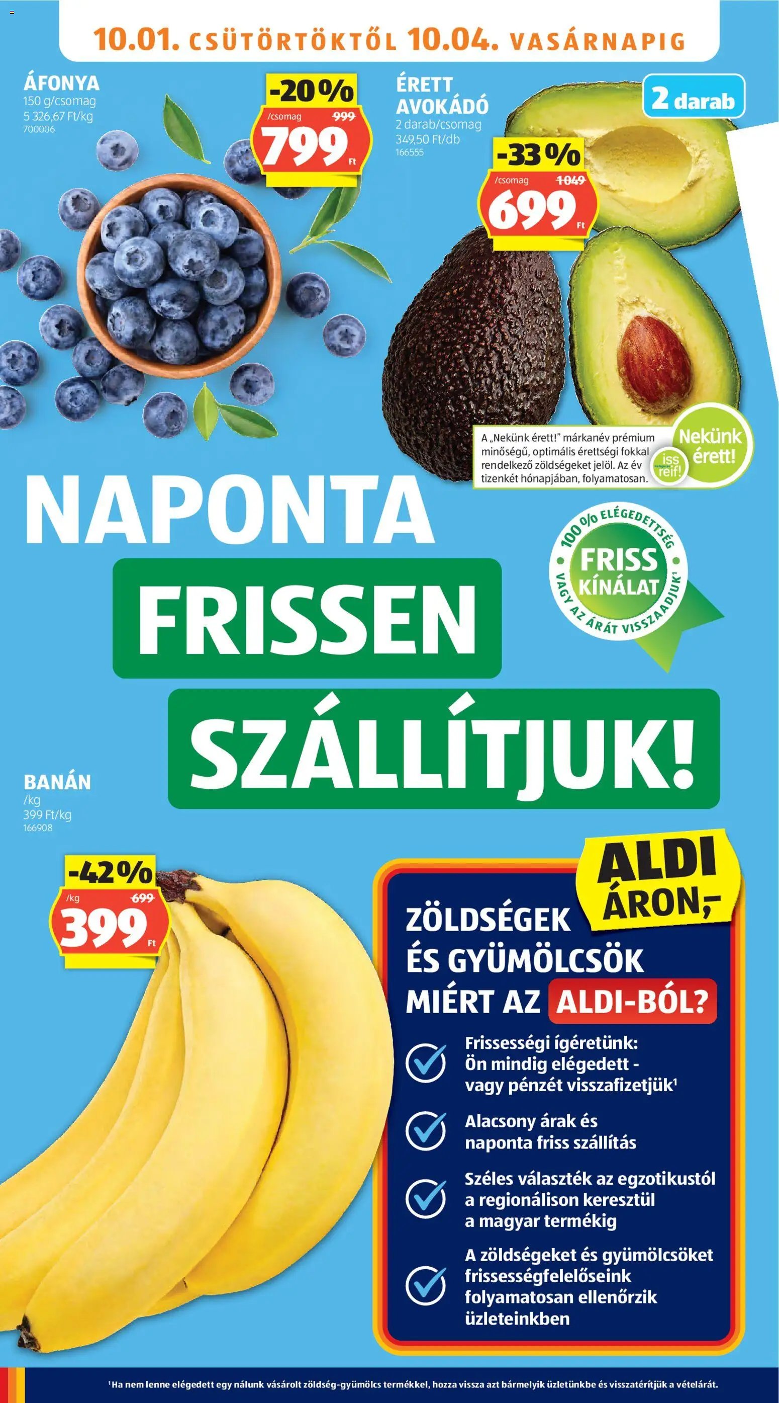 Aldi újság 2026.10.01. Aldi akciós újság