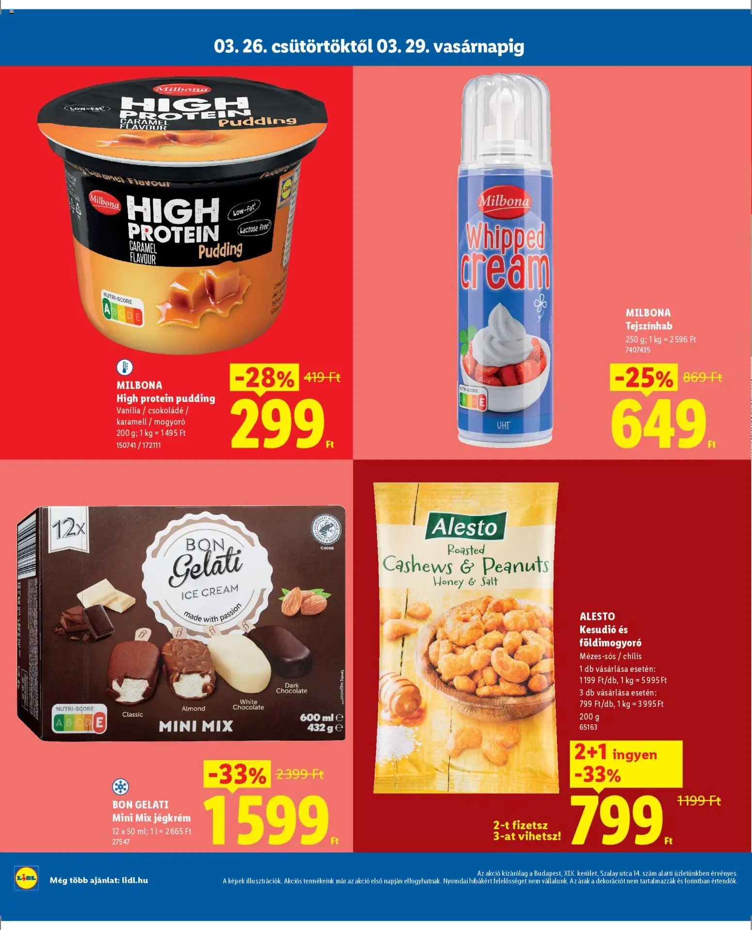 Lidl újság 2026.03.26. Lidl Budapest (2026-03-26 - 2026-03-29)