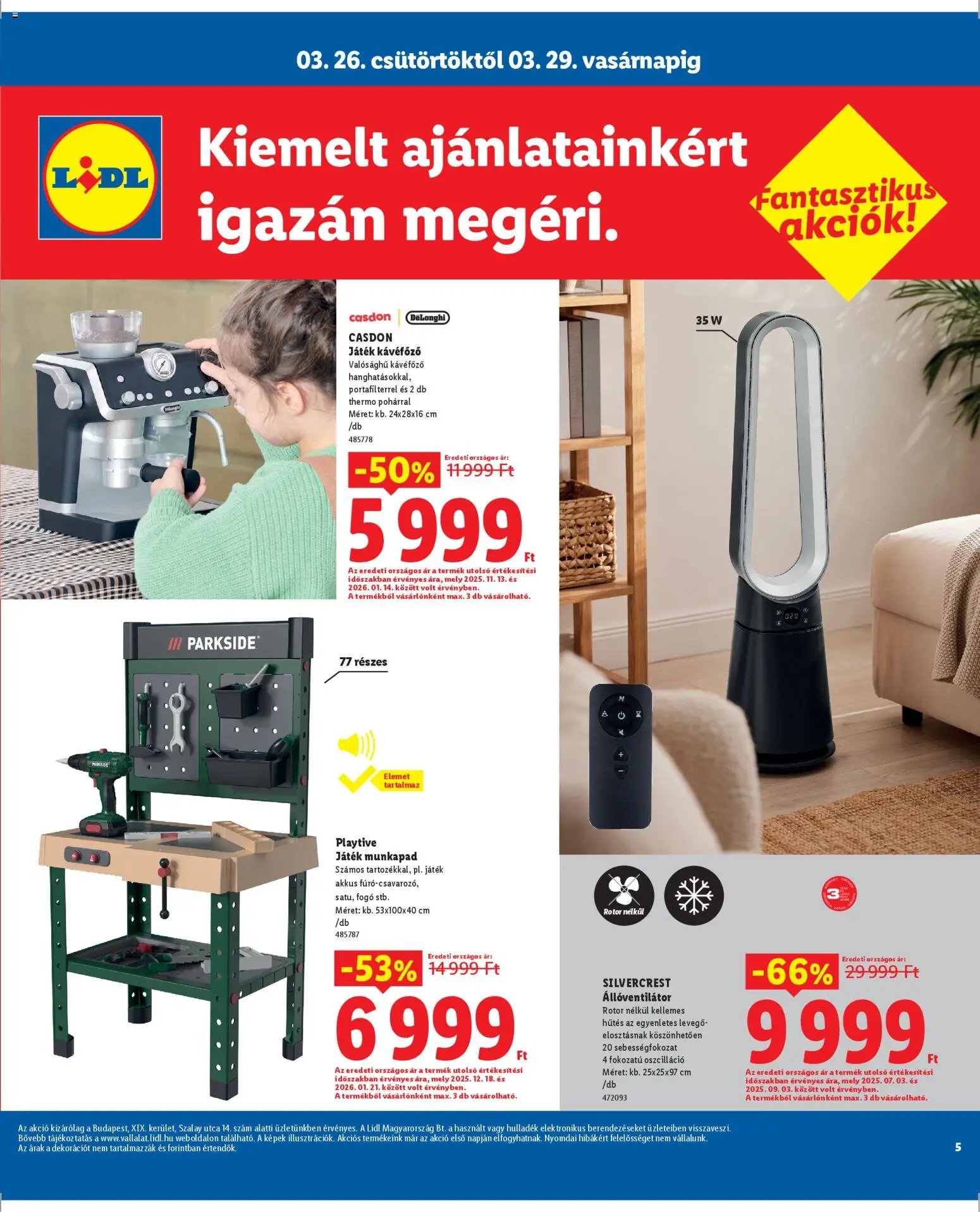 Lidl újság 2026.03.26. Lidl Budapest (2026-03-26 - 2026-03-29)