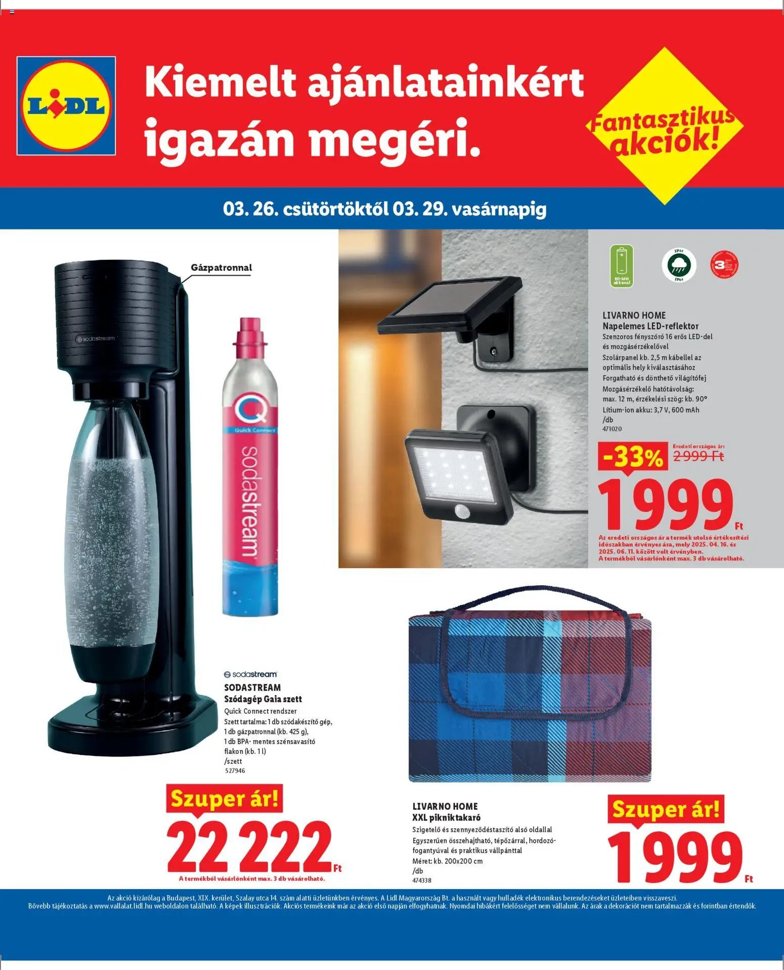 Lidl újság 2026.03.26. Lidl Budapest (2026-03-26 - 2026-03-29)