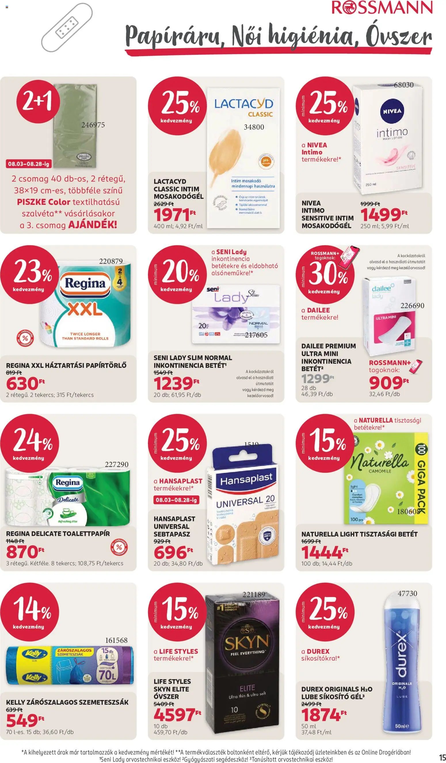 Rossmann újság 2026.08.03. Rossmann akciós újság