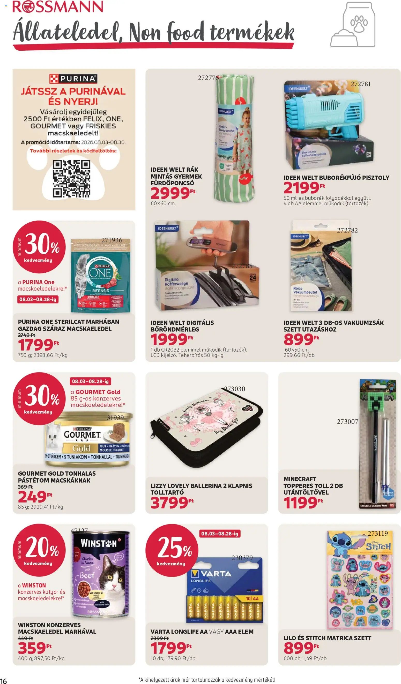 Rossmann újság 2026.08.03. Rossmann akciós újság