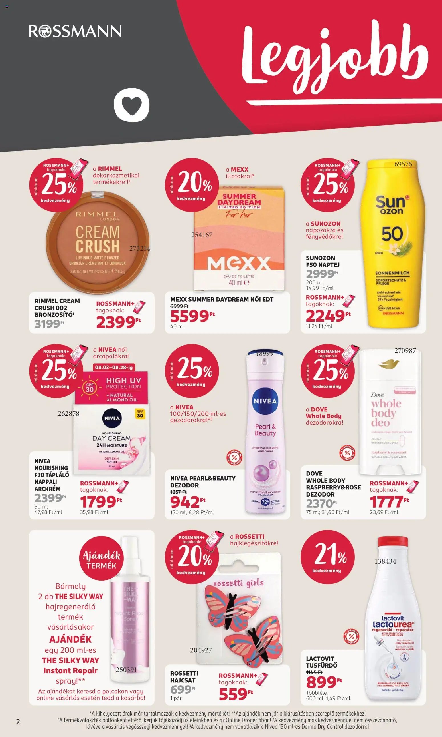Rossmann újság 2026.08.03. Rossmann akciós újság