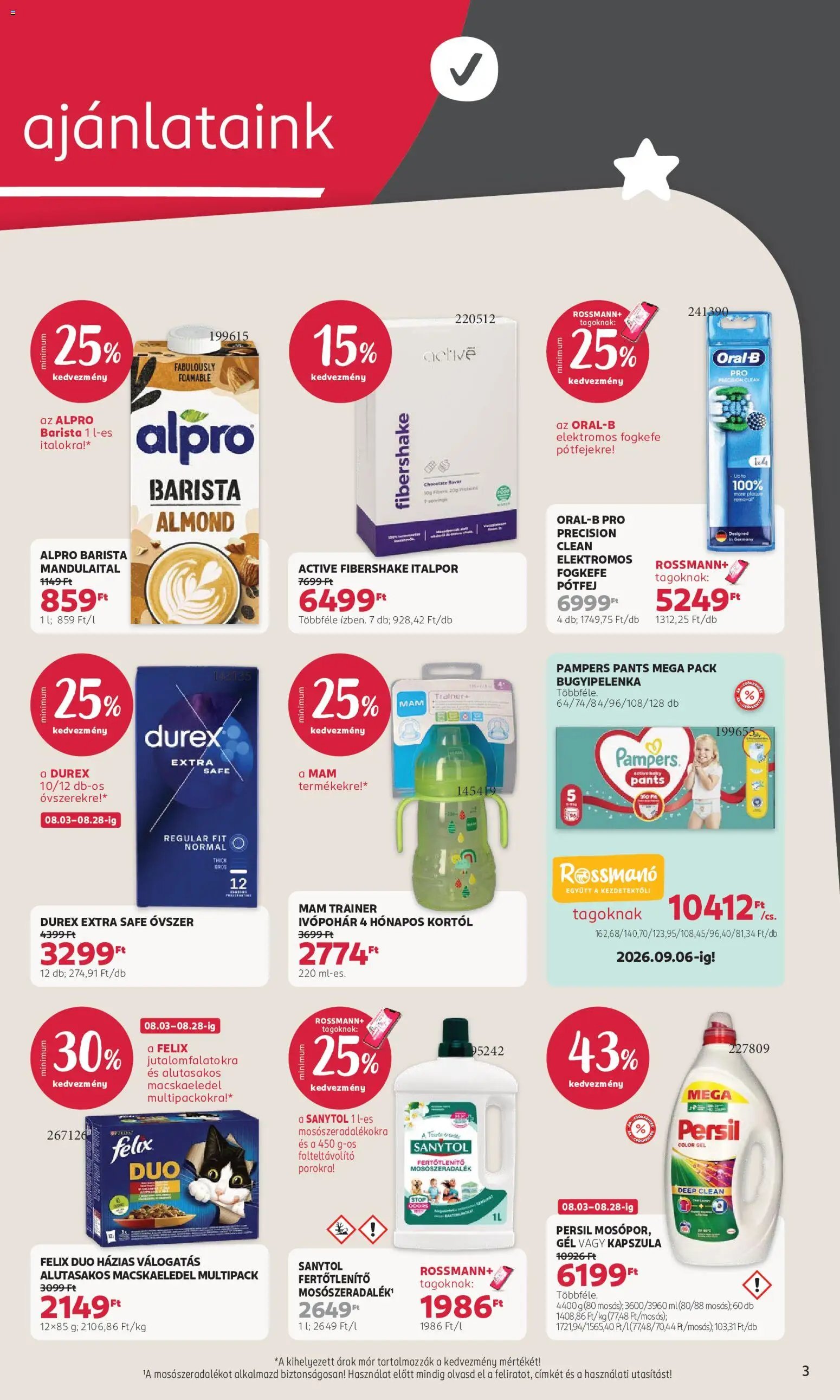 Rossmann újság 2026.08.03. Rossmann akciós újság