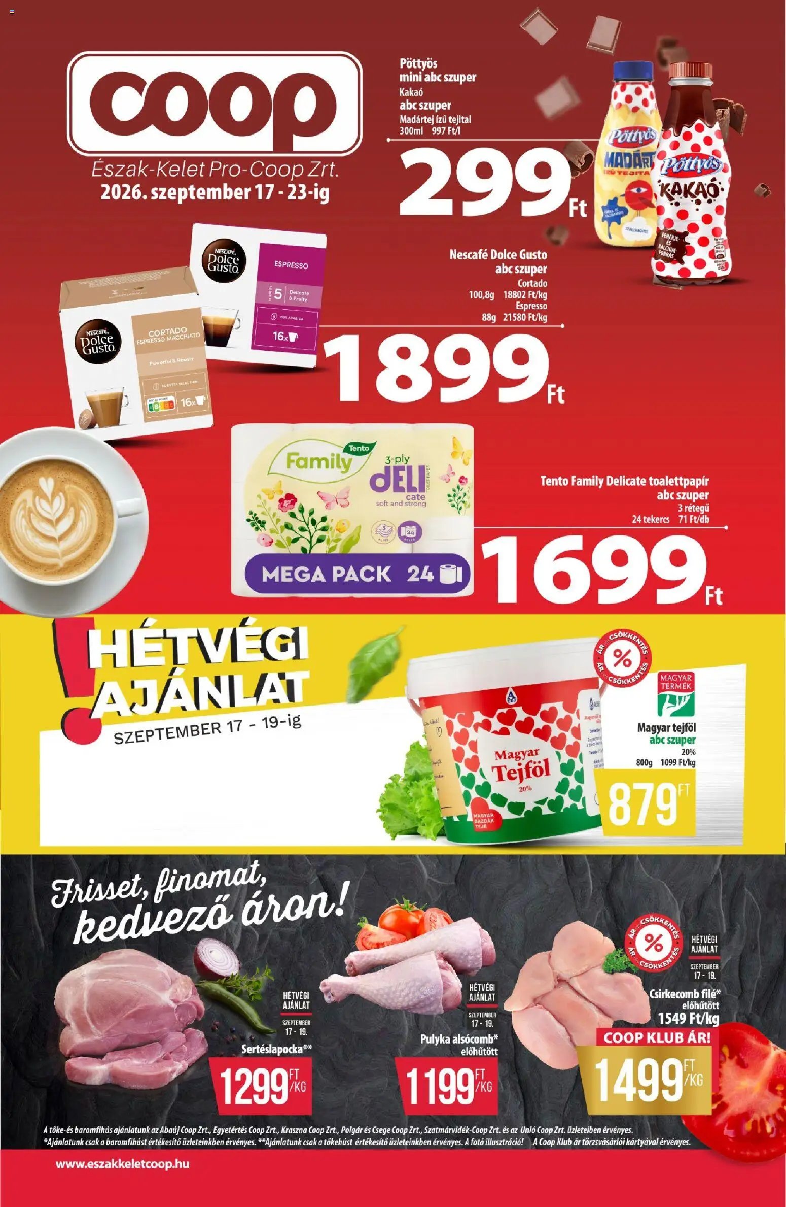 COOP újság 2026.09.17. COOP - Újság Észak Kelet Pro-Coop Zrt