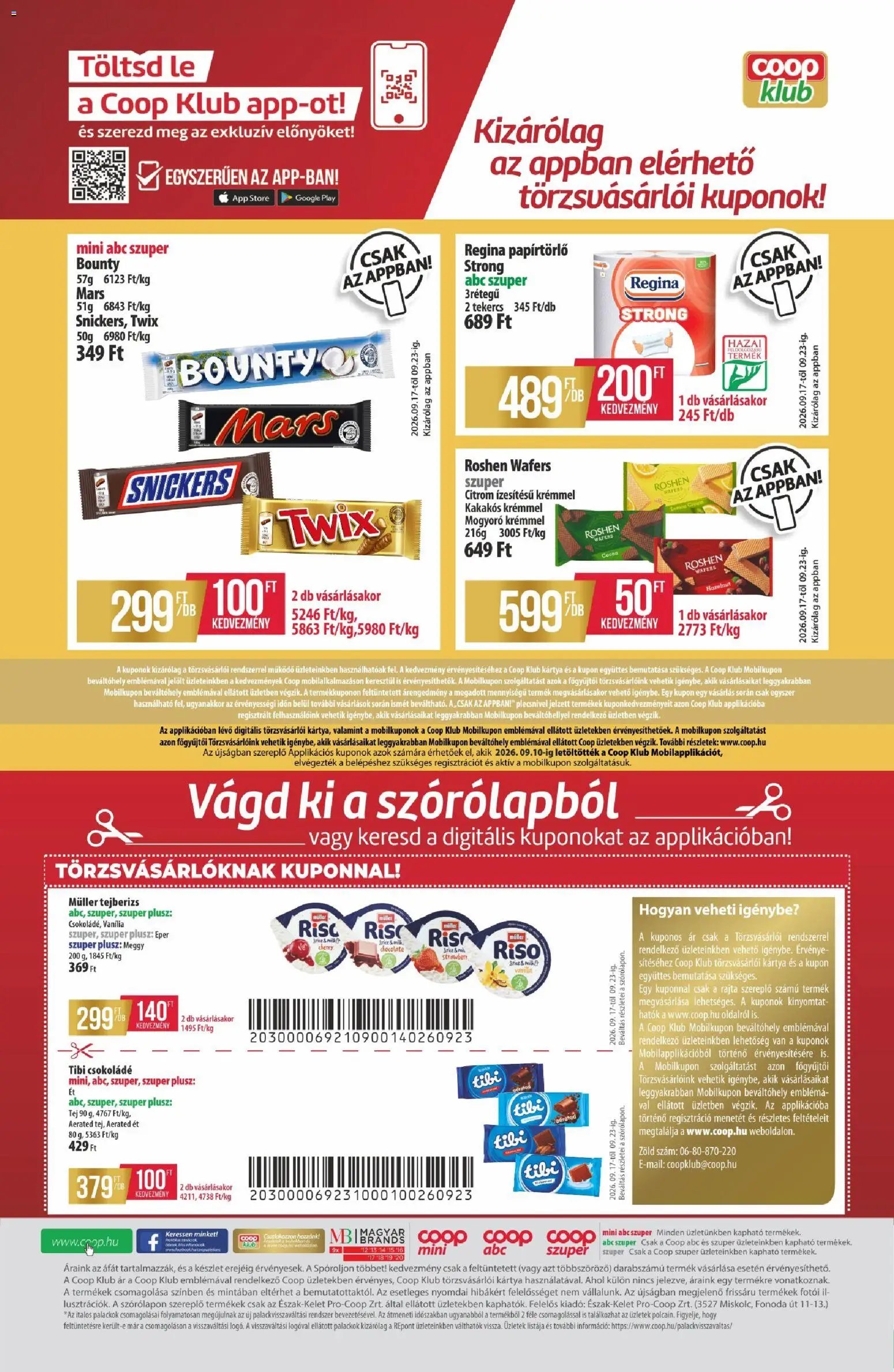 COOP újság 2026.09.17. COOP - Újság Észak Kelet Pro-Coop Zrt