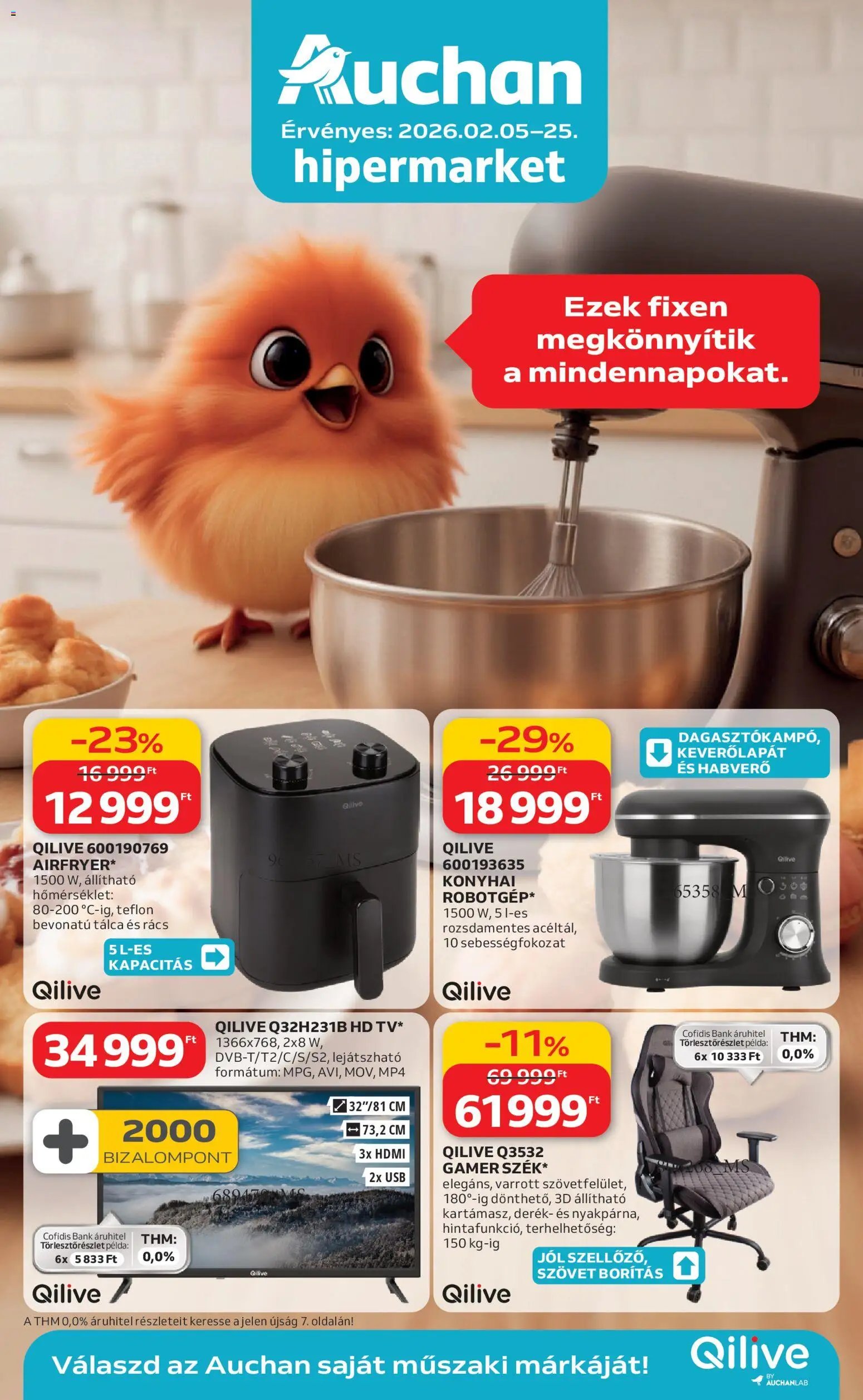 Auchan újság 2026.02.05. Qilive ajánlataink (2026-02-05 - 2026-02-25)