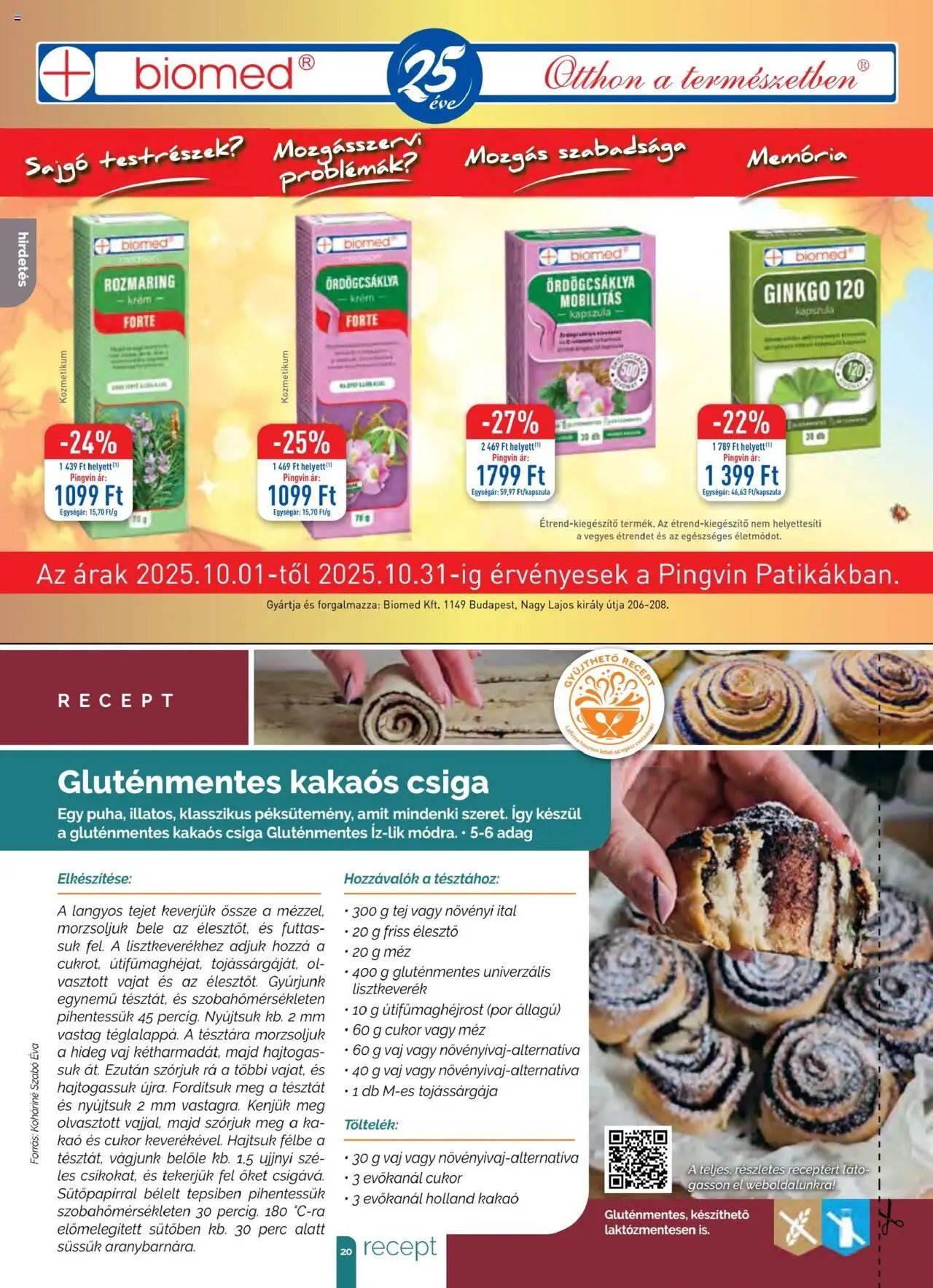 Pingvin Patika újság 2025.10.01. Pingvin Magazin (2025-10-01 - 2025-10-31)