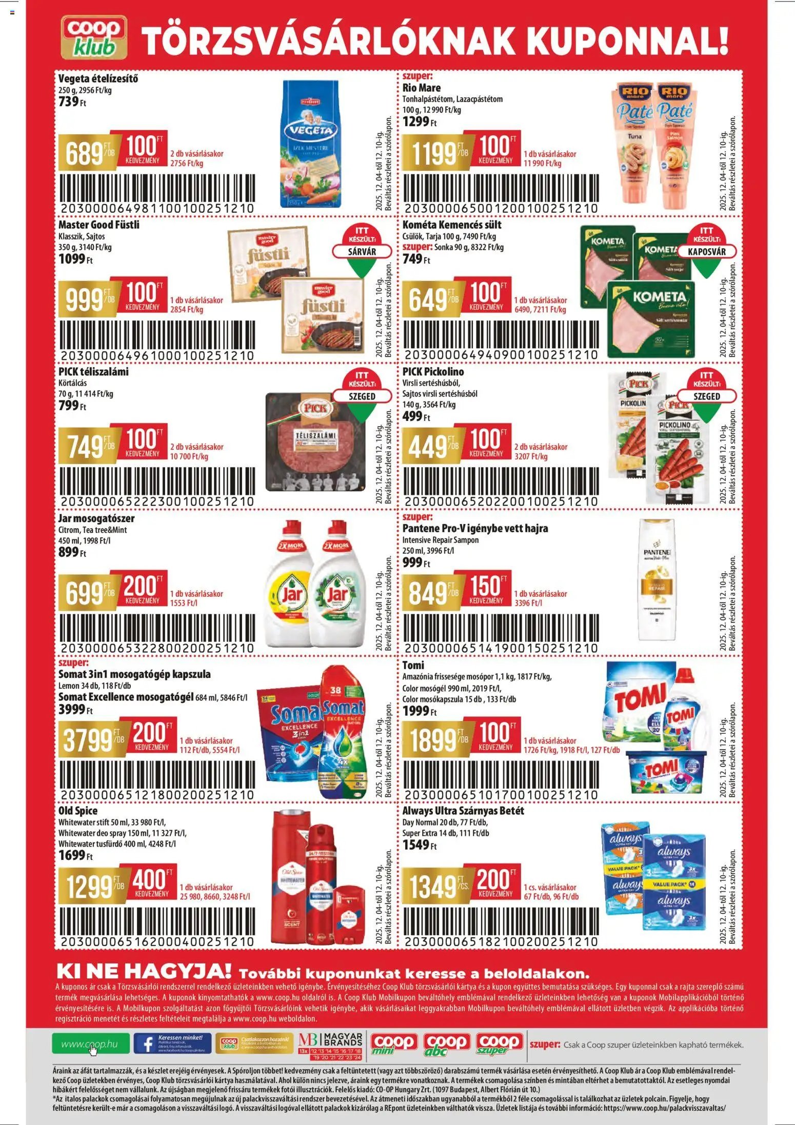 COOP újság 2025.12.04. Észak Kelet Pro-Coop Zrt (2025-12-04 - 2025-12-10)