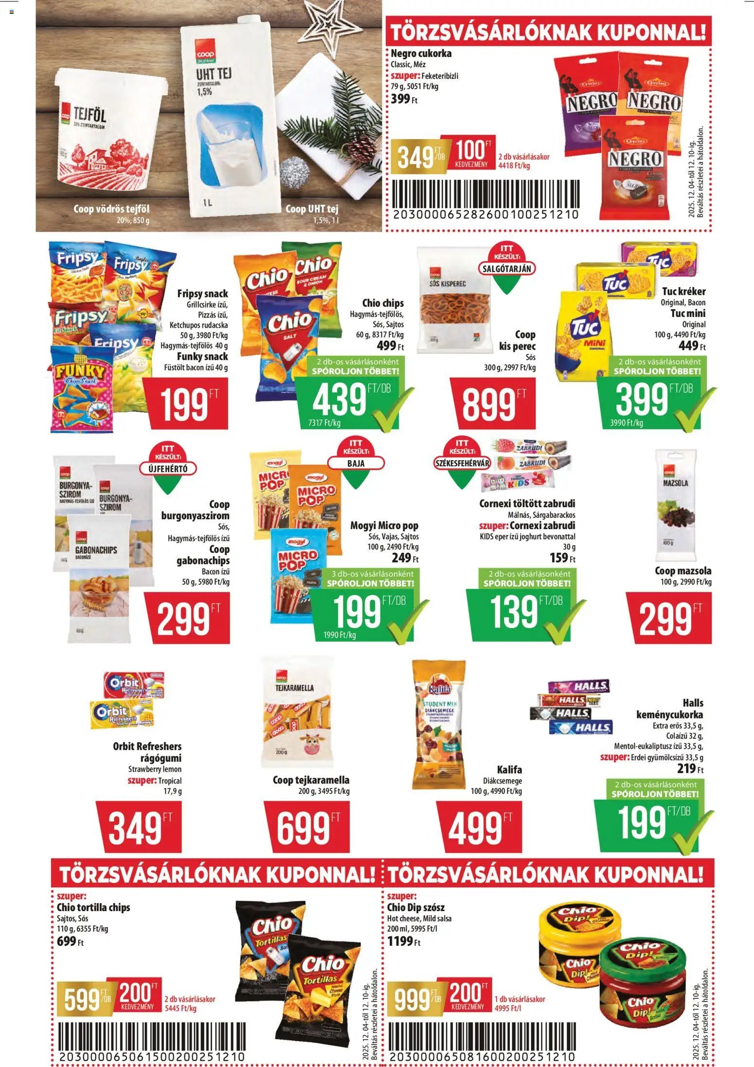 COOP újság 2025.12.04. Észak Kelet Pro-Coop Zrt (2025-12-04 - 2025-12-10)