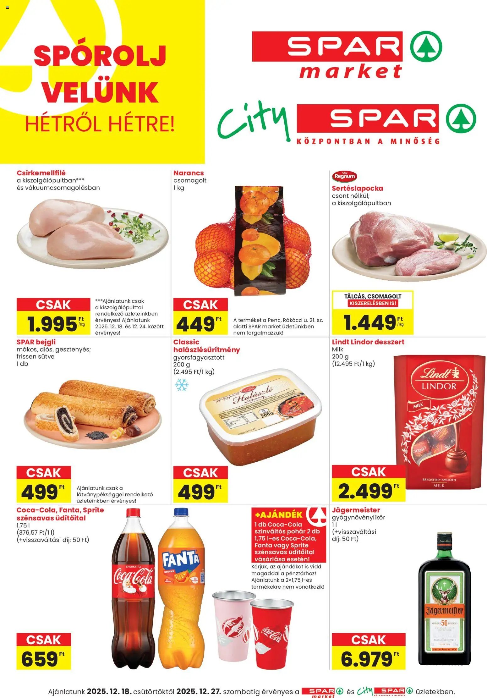 Spar újság 2025.12.18. City Spar szórólap (2025-12-18 - 2025-12-27)