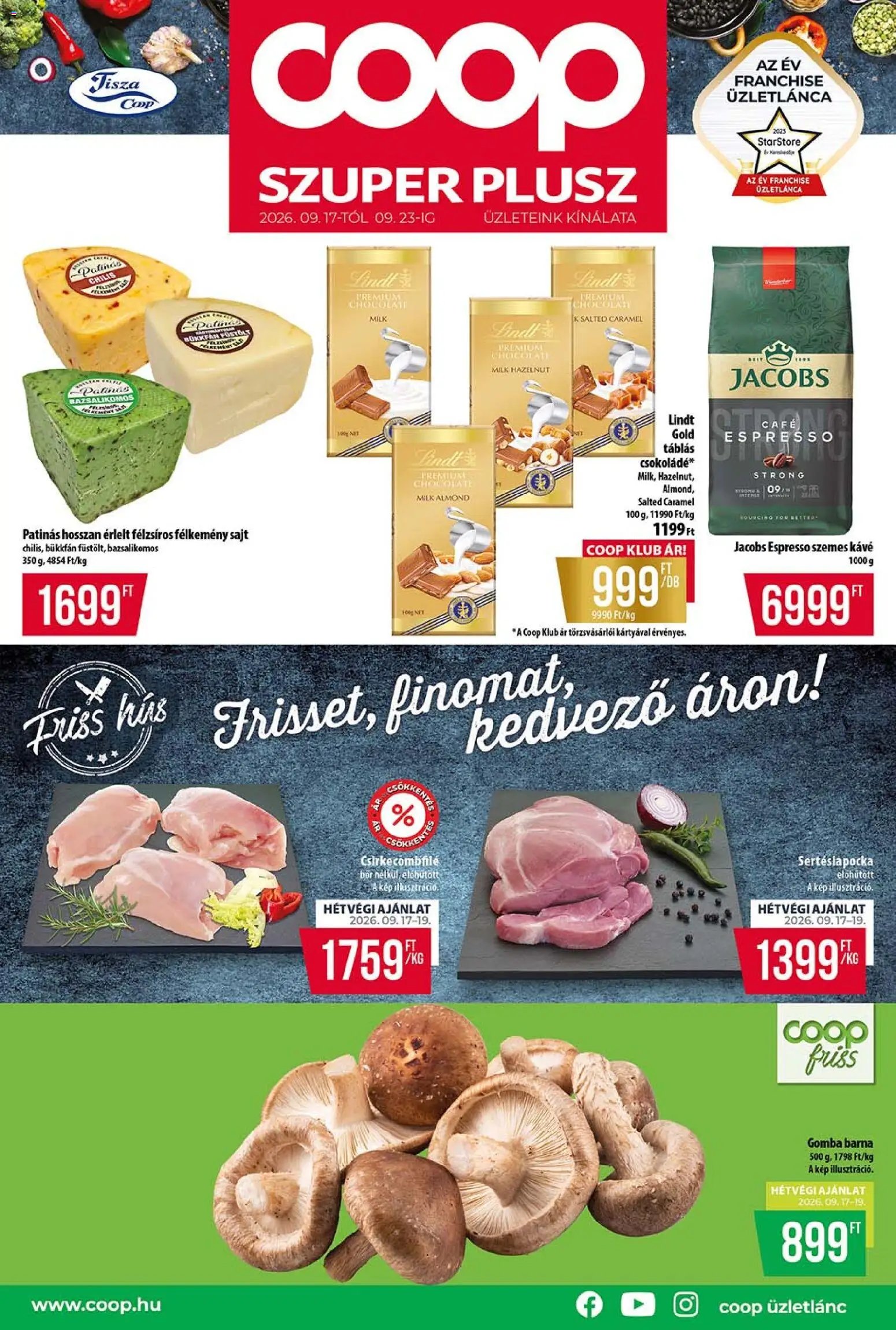 COOP újság 2026.09.17. COOP - Szuper Plusz / Tisza