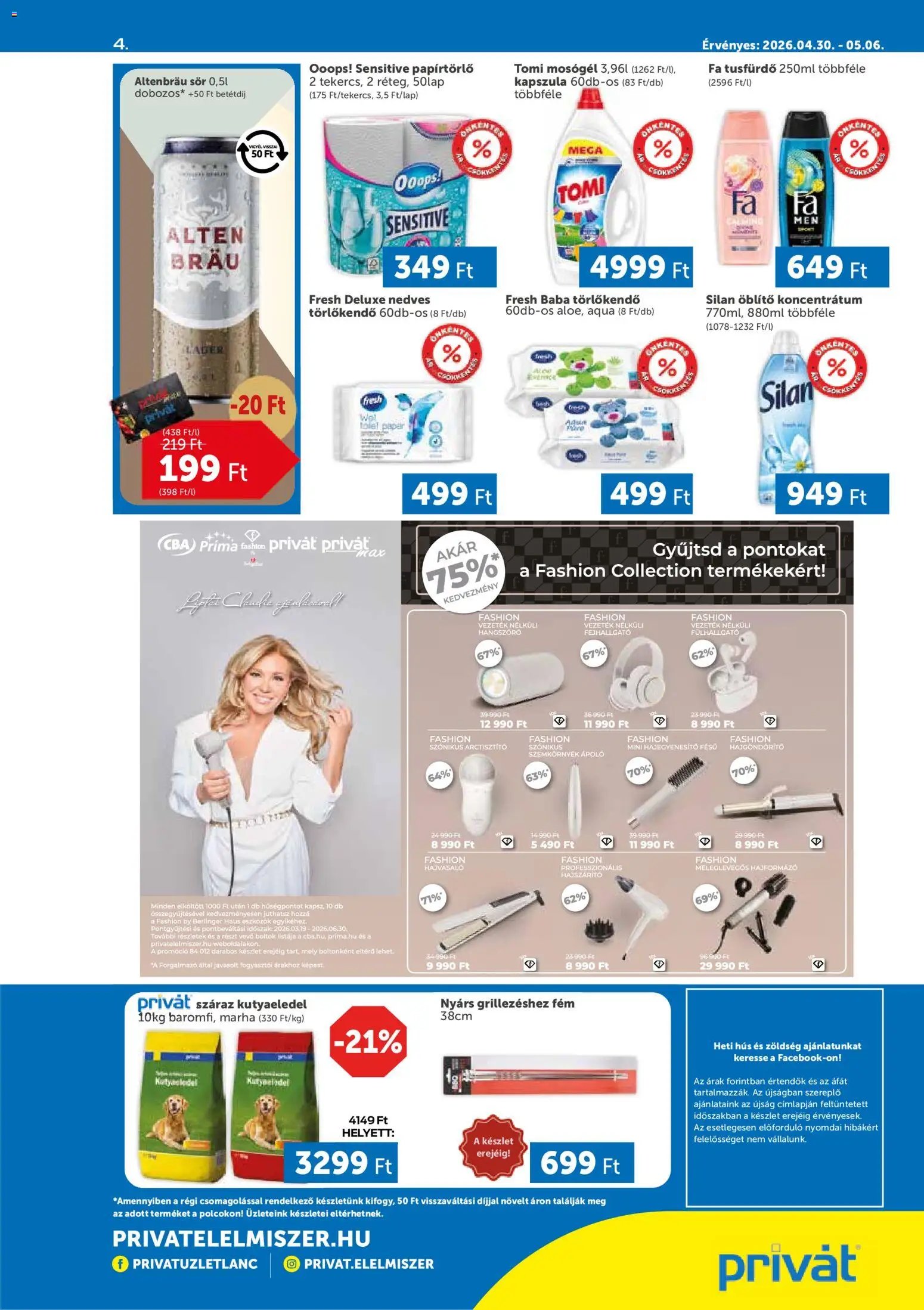 PRIVÁT újság 2026.04.30. PRIVÁT akciós újság (2026-04-30 - 2026-05-06)