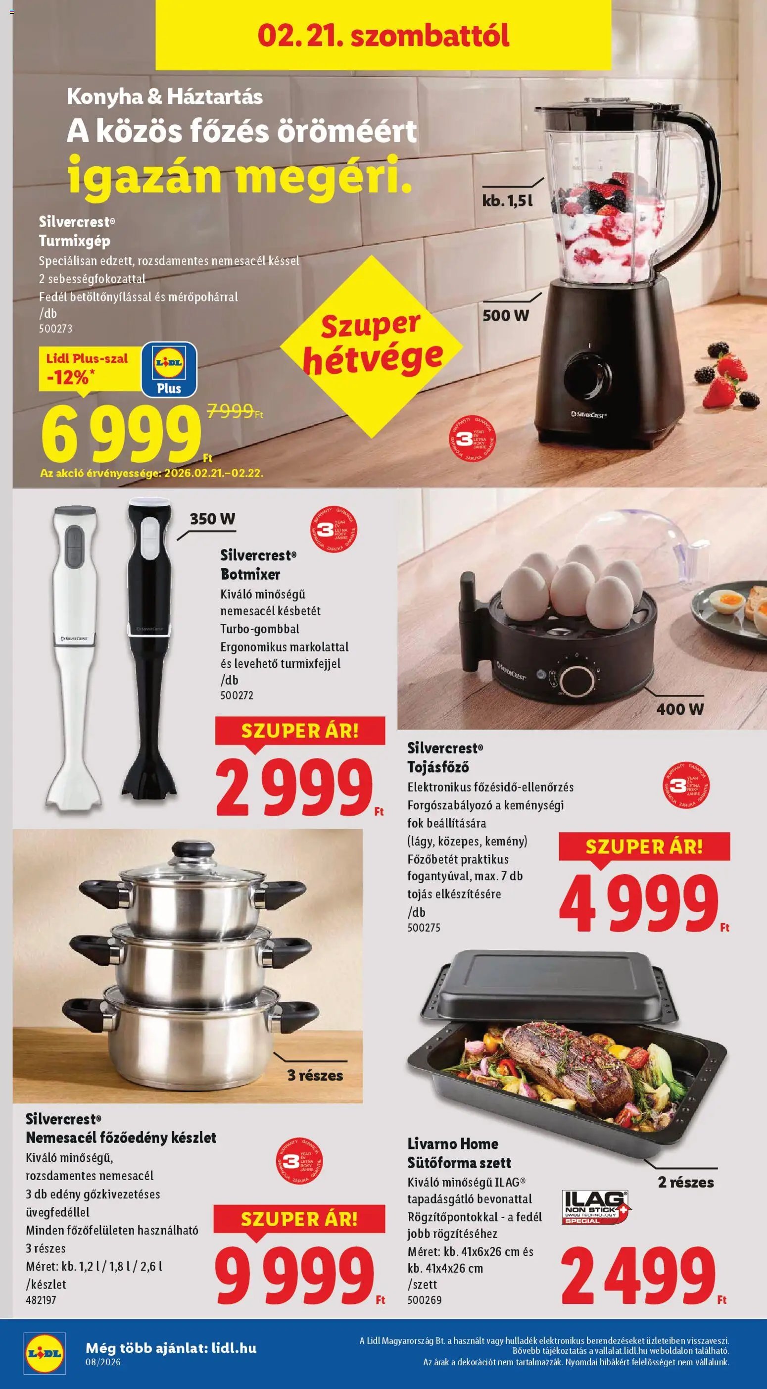 Lidl újság 2026.02.19. Nonfood kínálatunk (2026-02-19 - 2026-02-25)