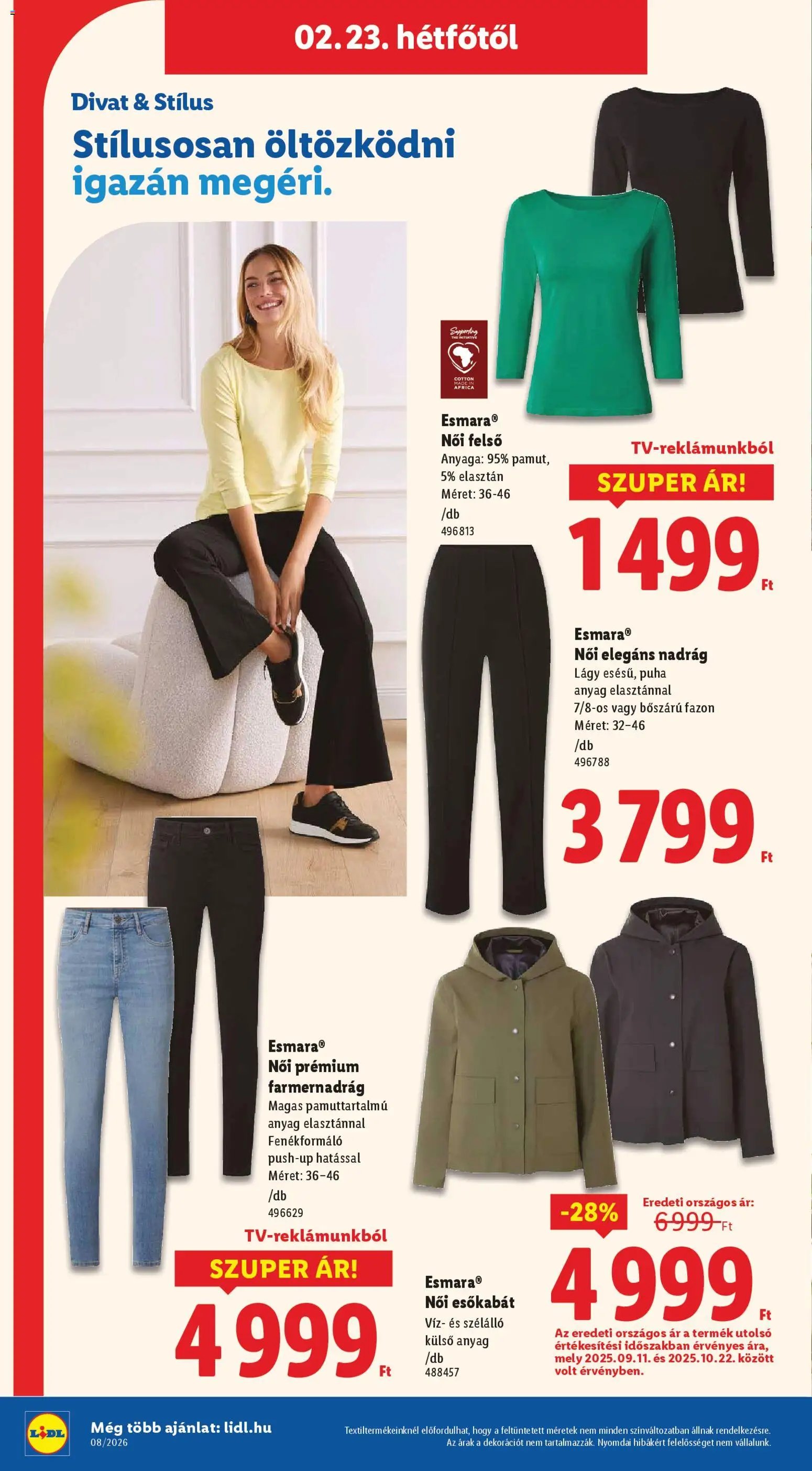 Lidl újság 2026.02.19. Nonfood kínálatunk (2026-02-19 - 2026-02-25)