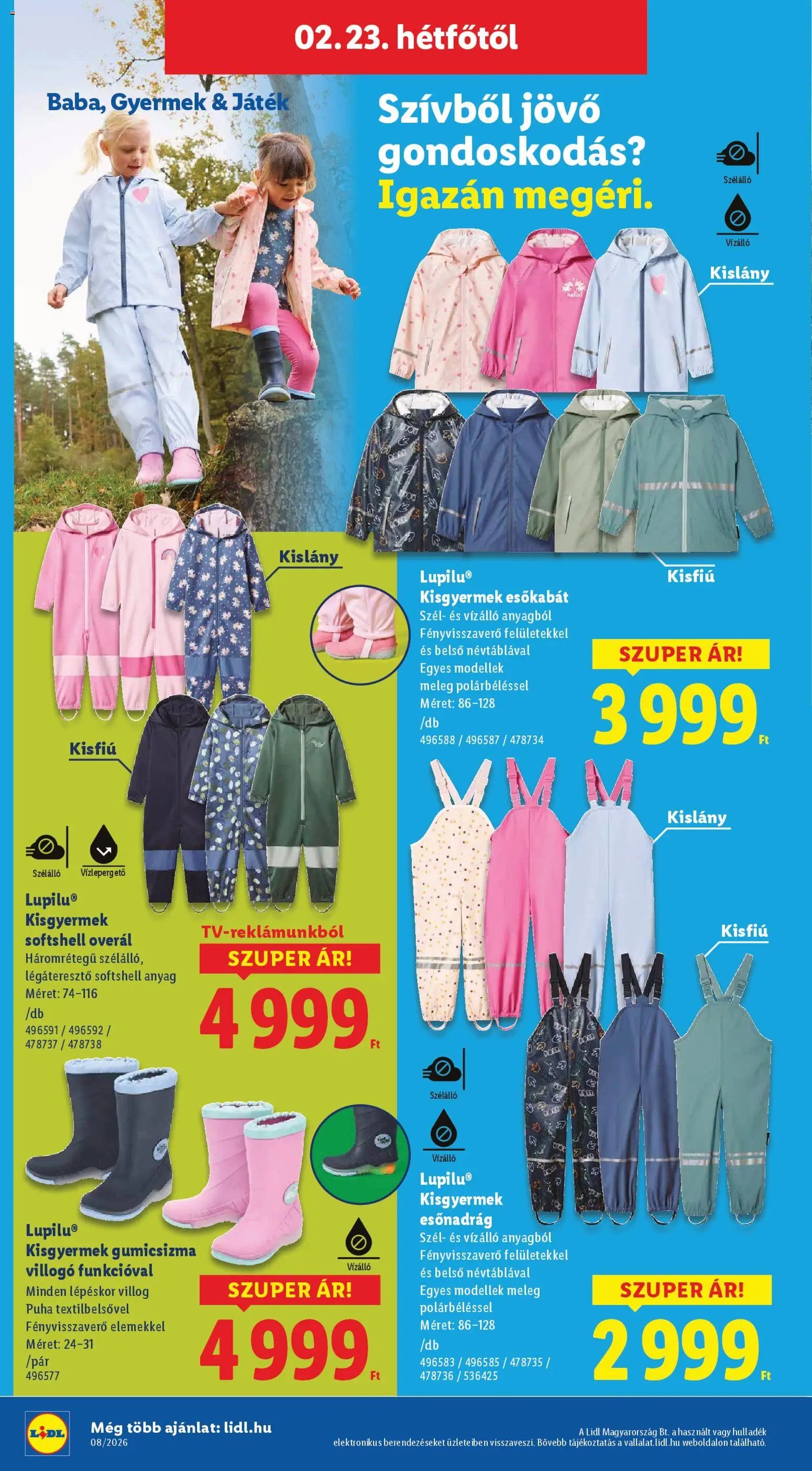 Lidl újság 2026.02.19. Nonfood kínálatunk (2026-02-19 - 2026-02-25)