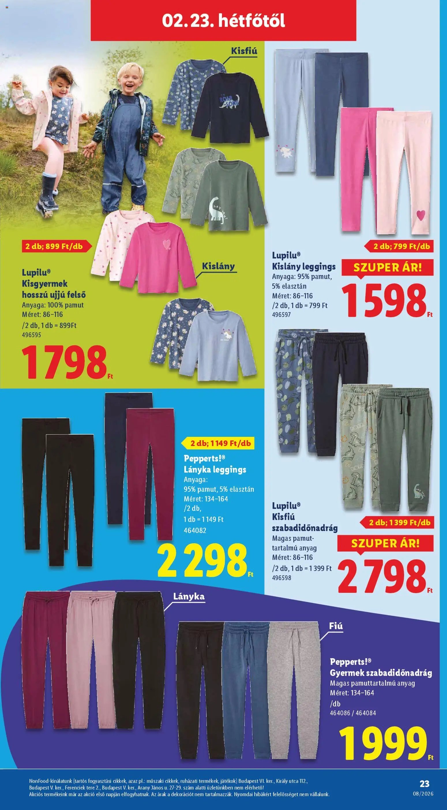 Lidl újság 2026.02.19. Nonfood kínálatunk (2026-02-19 - 2026-02-25)