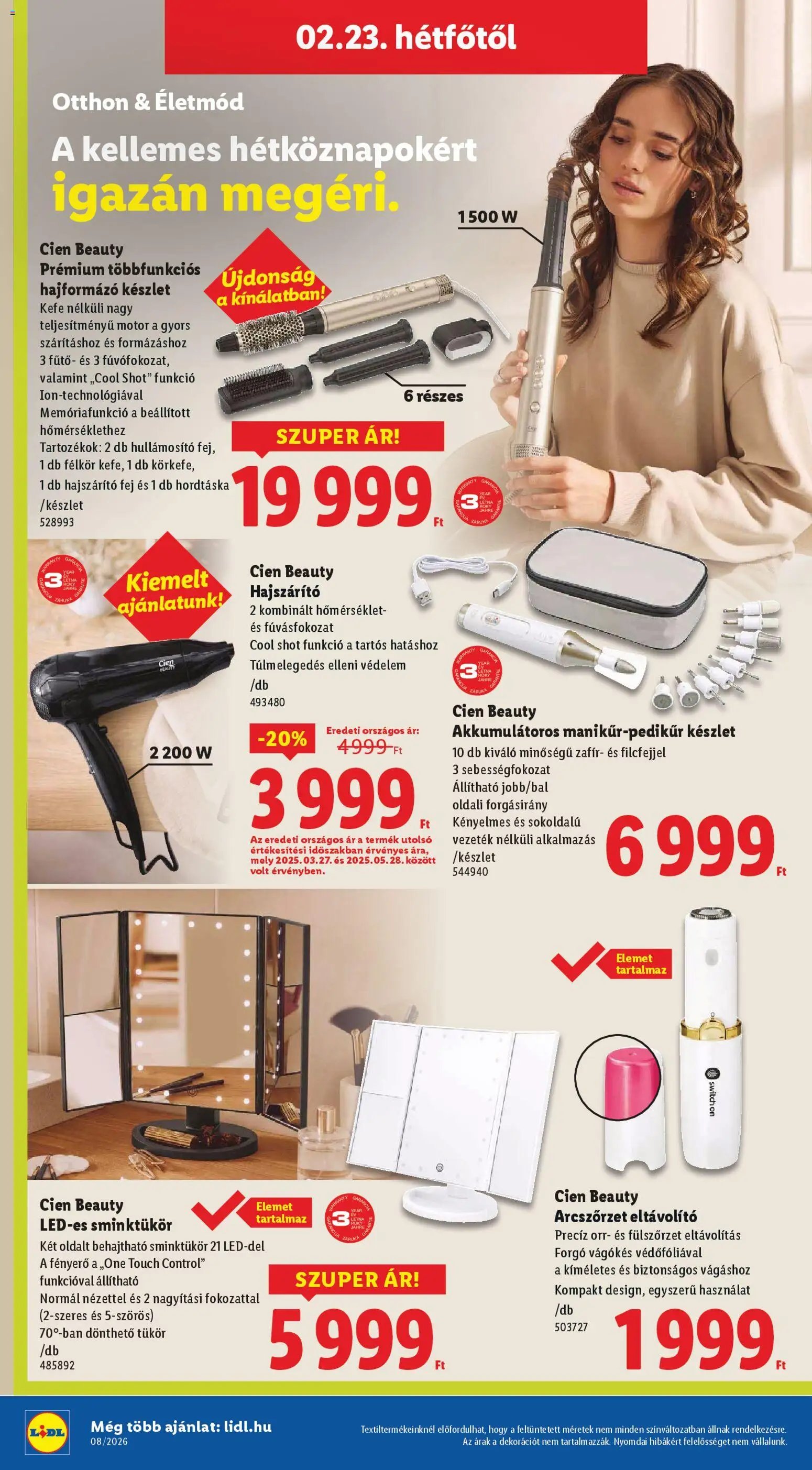 Lidl újság 2026.02.19. Nonfood kínálatunk (2026-02-19 - 2026-02-25)