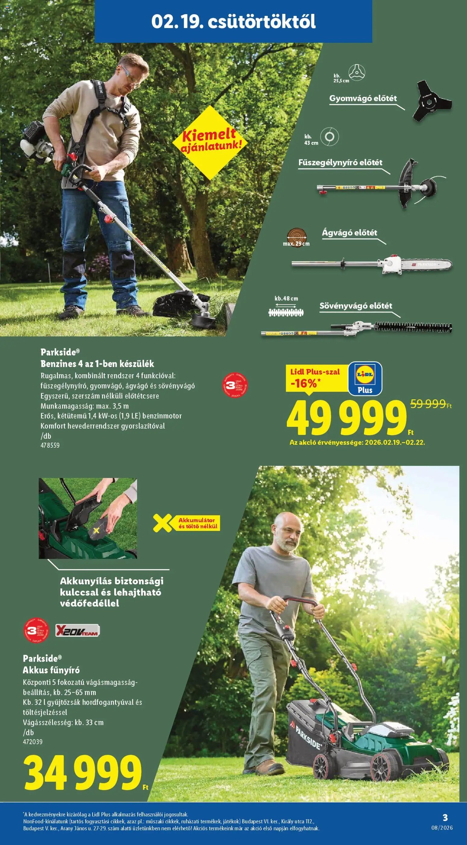 Lidl újság 2026.02.19. Nonfood kínálatunk (2026-02-19 - 2026-02-25)