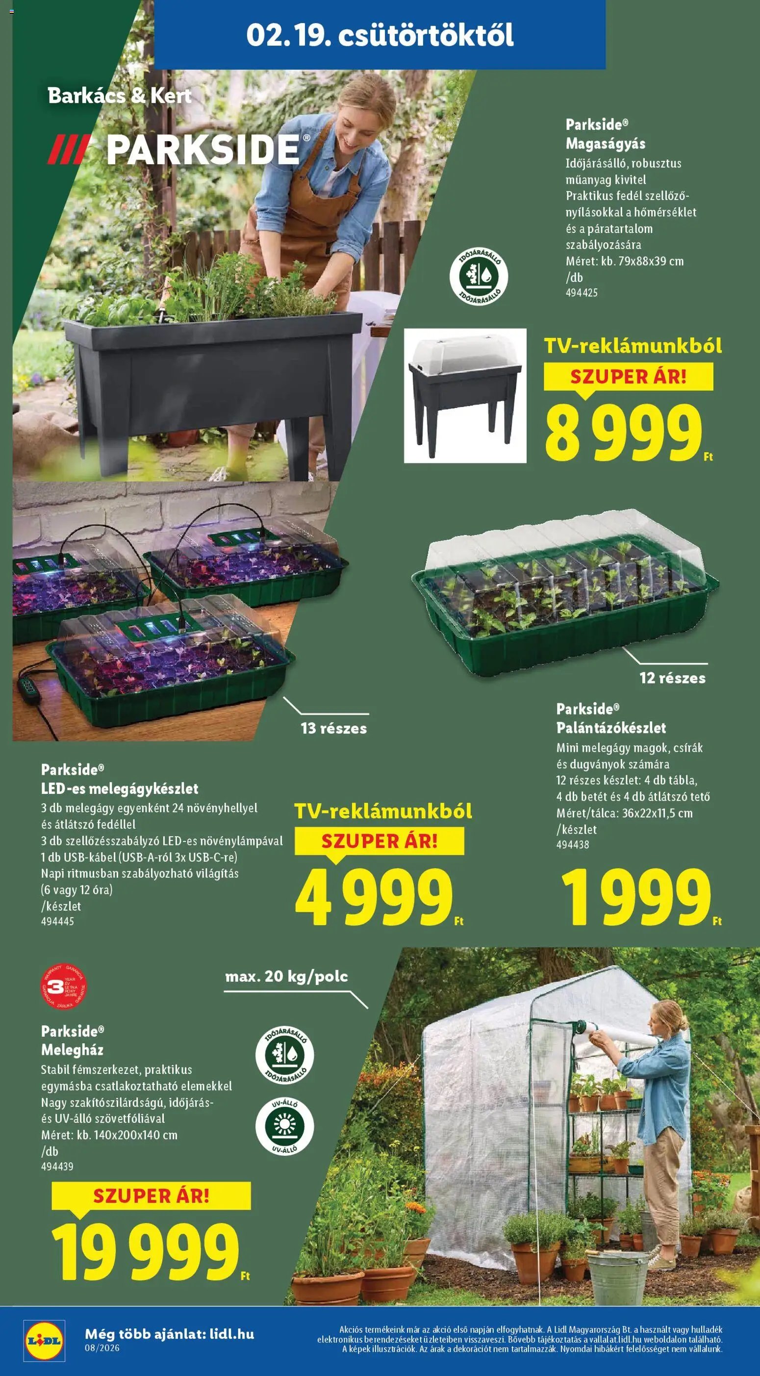 Lidl újság 2026.02.19. Nonfood kínálatunk (2026-02-19 - 2026-02-25)