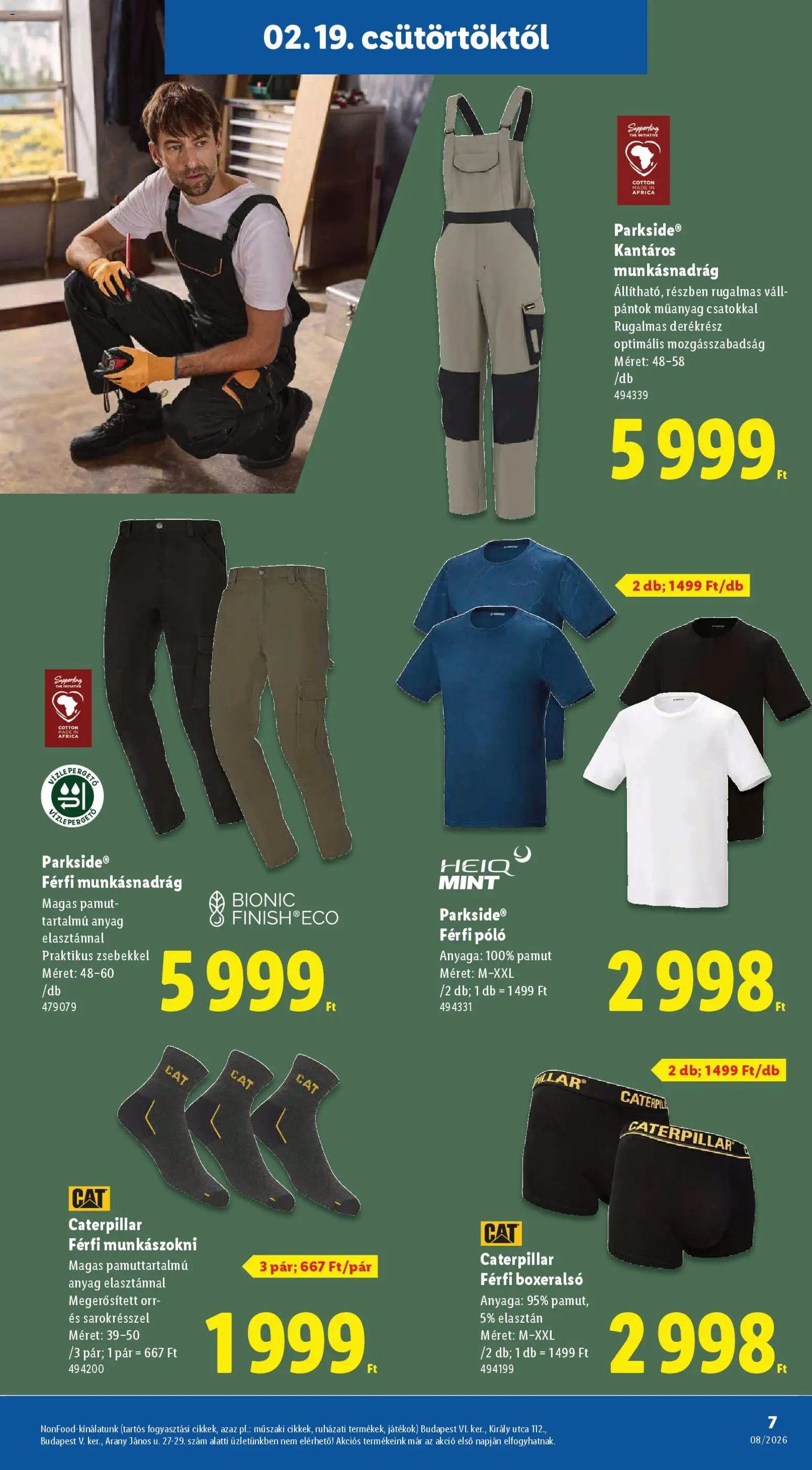 Lidl újság 2026.02.19. Nonfood kínálatunk (2026-02-19 - 2026-02-25)