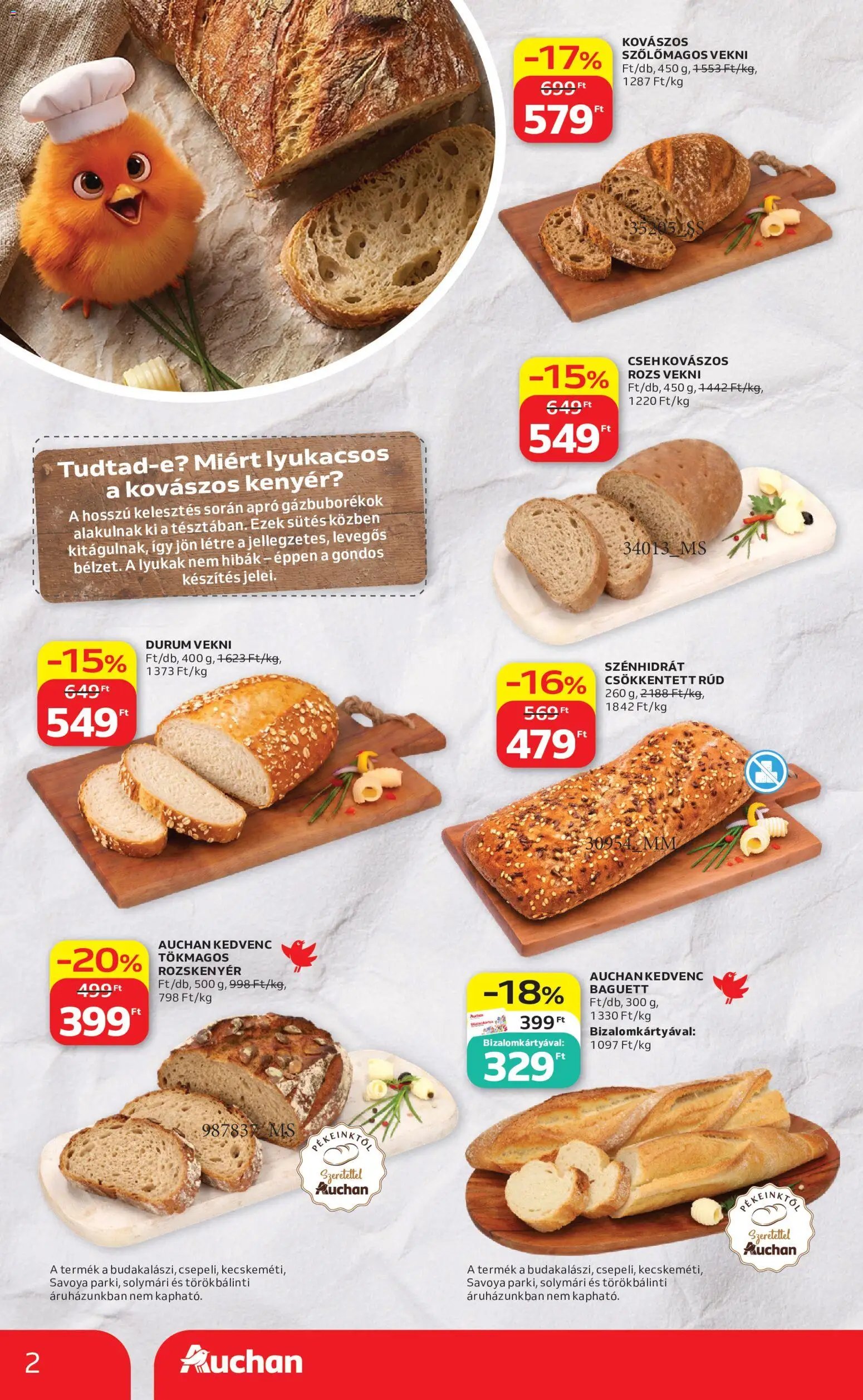 Auchan újság 2026.08.06. Auchan Pékség ajánlataink
