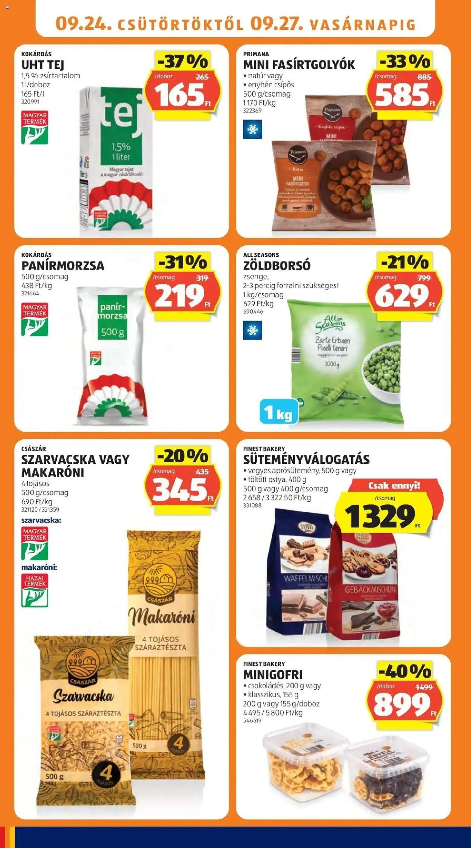Aldi újság 2026.09.24. Aldi aktuális akciós újság