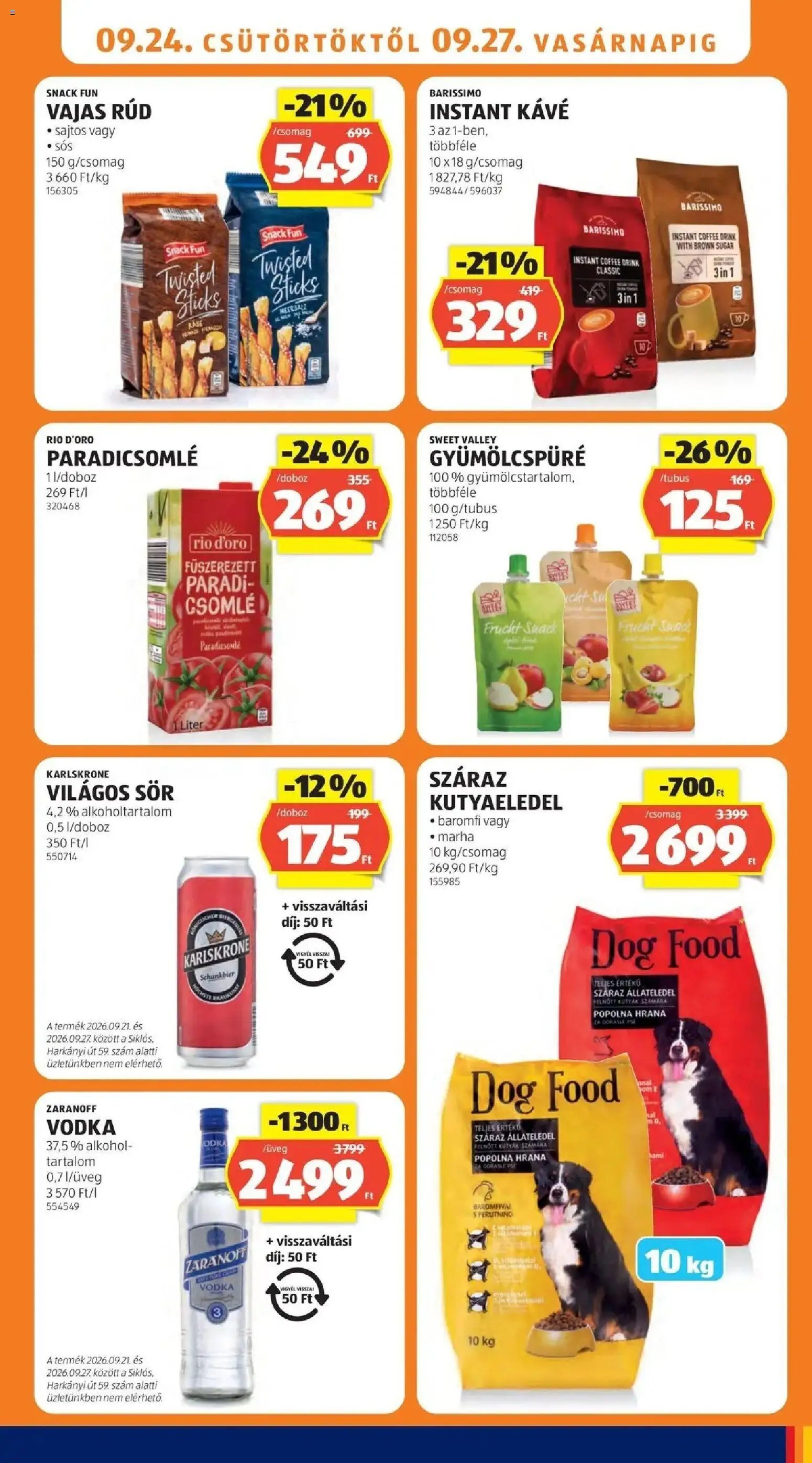 Aldi újság 2026.09.24. Aldi aktuális akciós újság