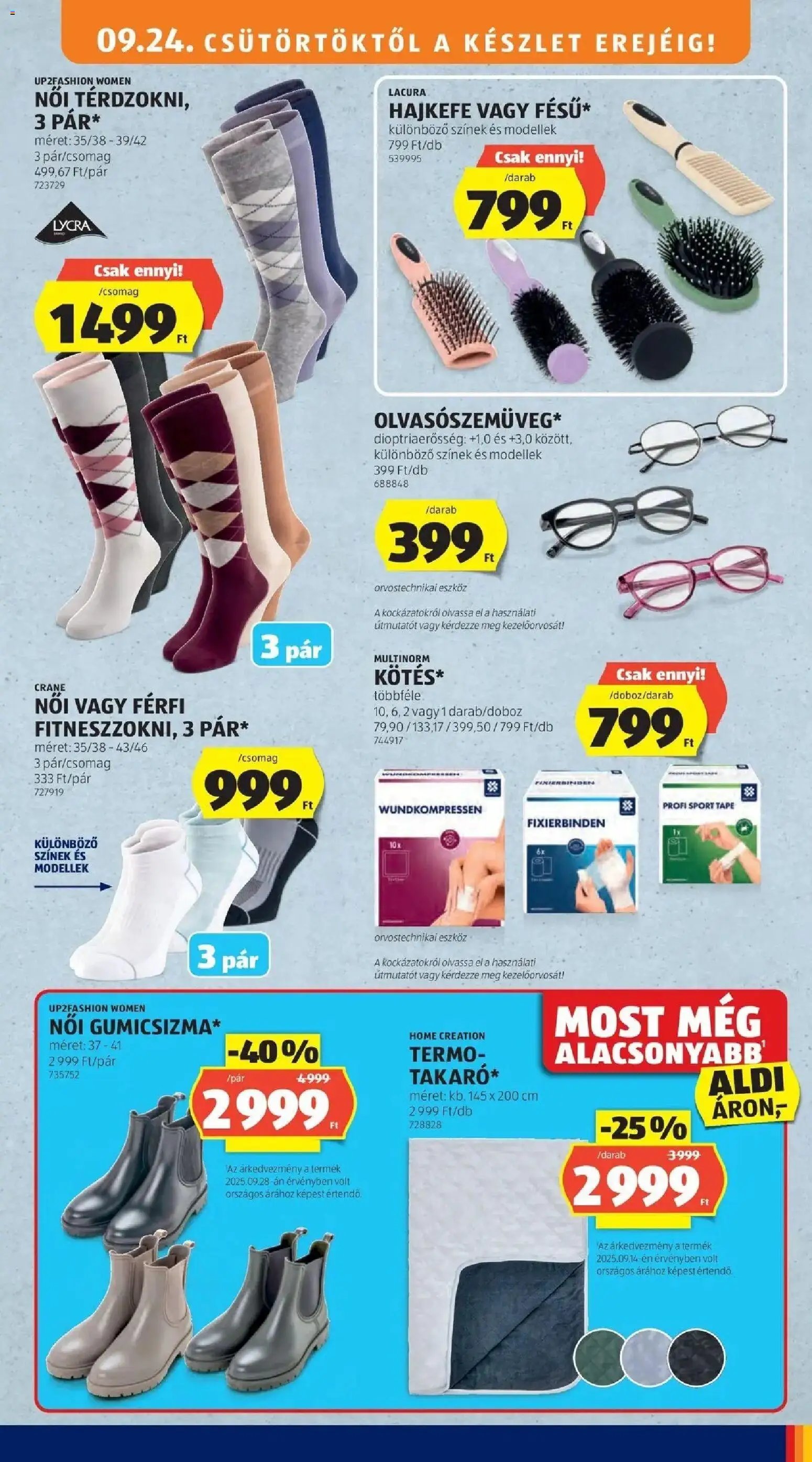 Aldi újság 2026.09.24. Aldi aktuális akciós újság