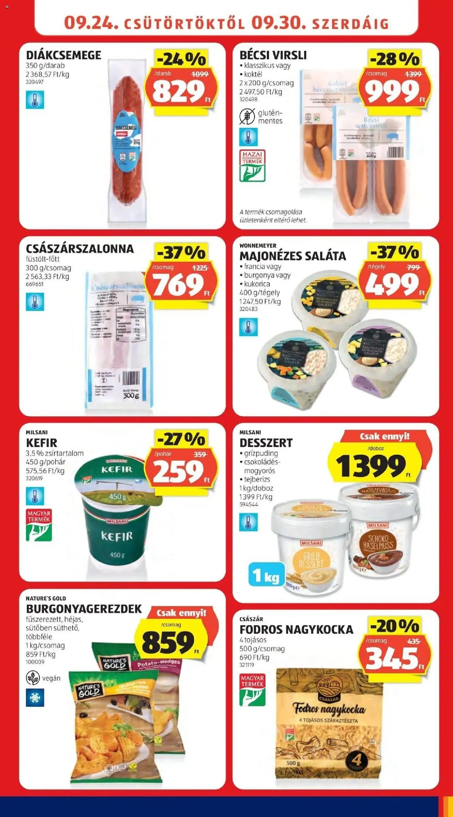 Aldi újság 2026.09.24. Aldi aktuális akciós újság