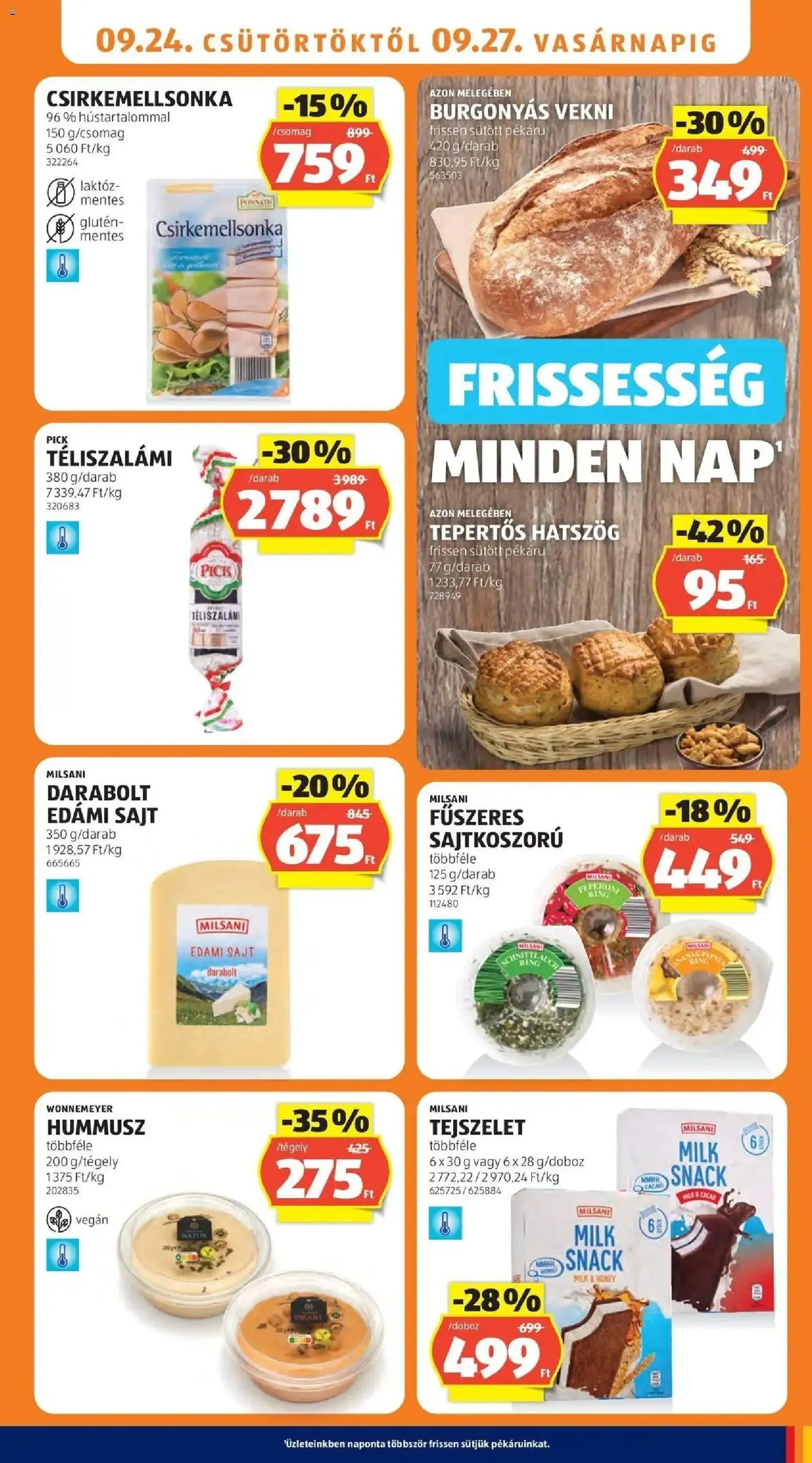 Aldi újság 2026.09.24. Aldi aktuális akciós újság