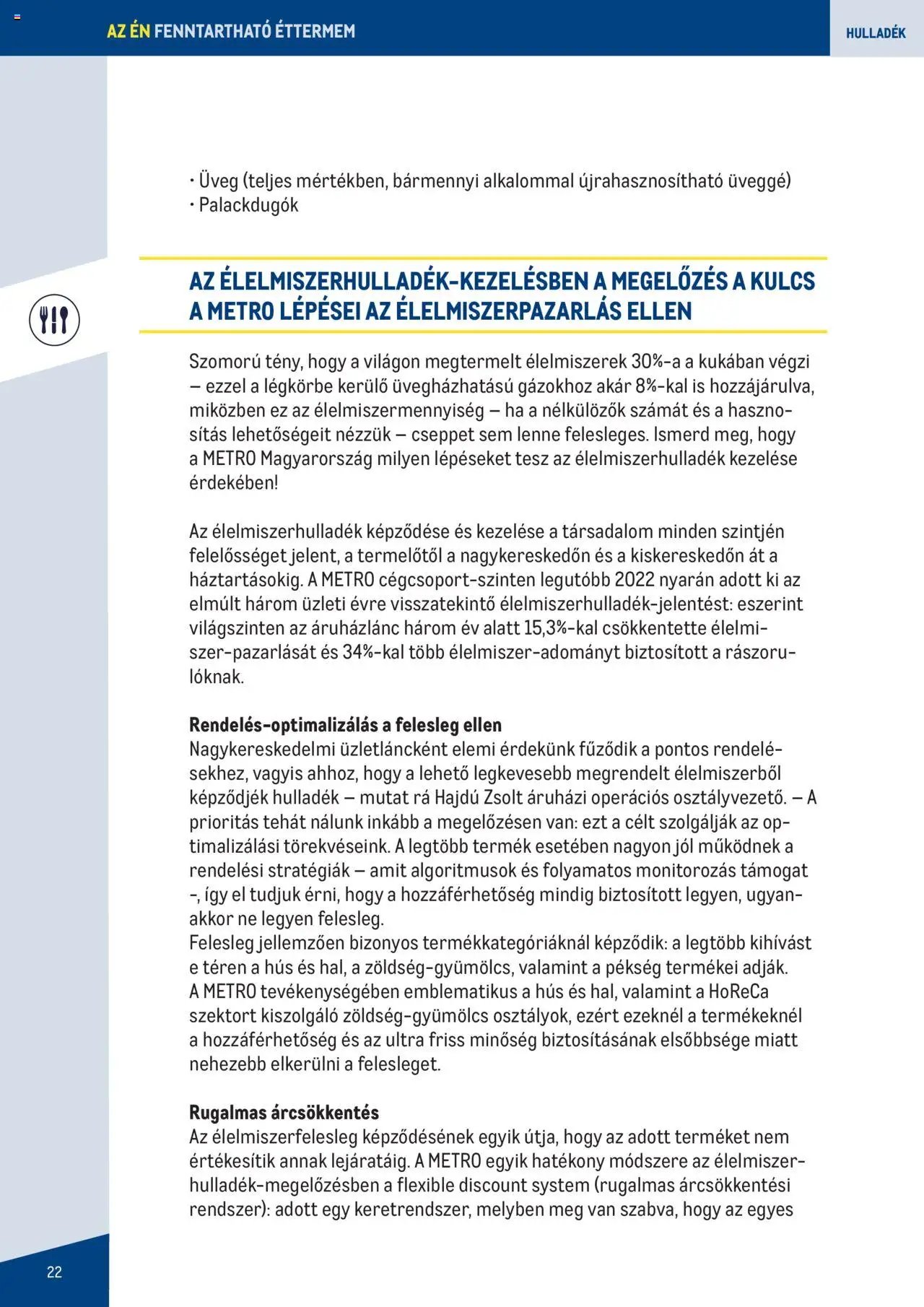 Metro újság 2023.06.07. Fenntartható Gasztronómia booklet (2023-06-07)