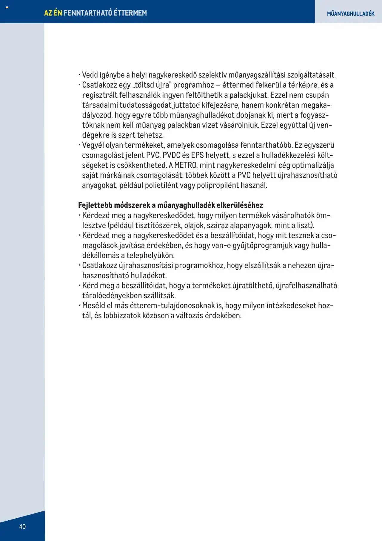 Metro újság 2023.06.07. Fenntartható Gasztronómia booklet (2023-06-07)