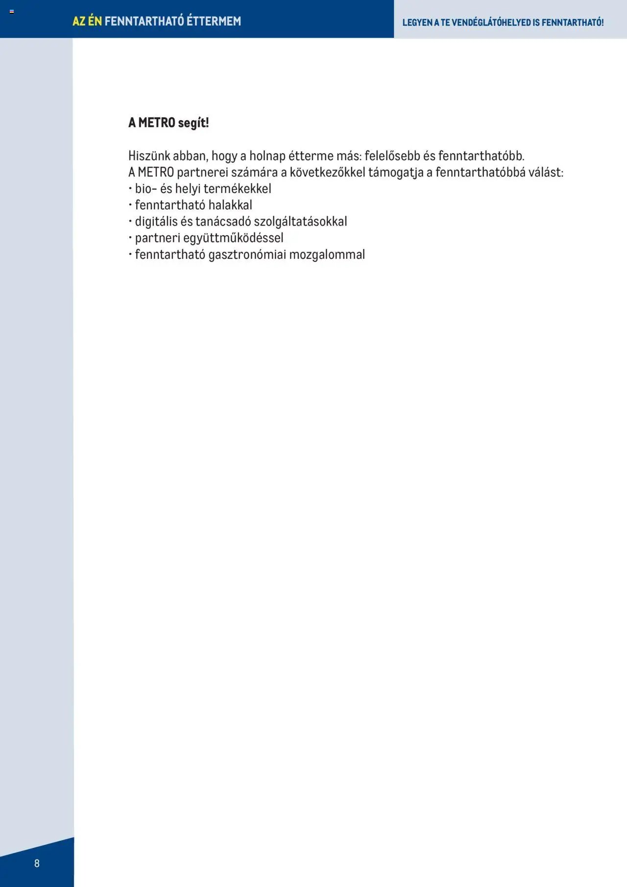 Metro újság 2023.06.07. Fenntartható Gasztronómia booklet (2023-06-07)