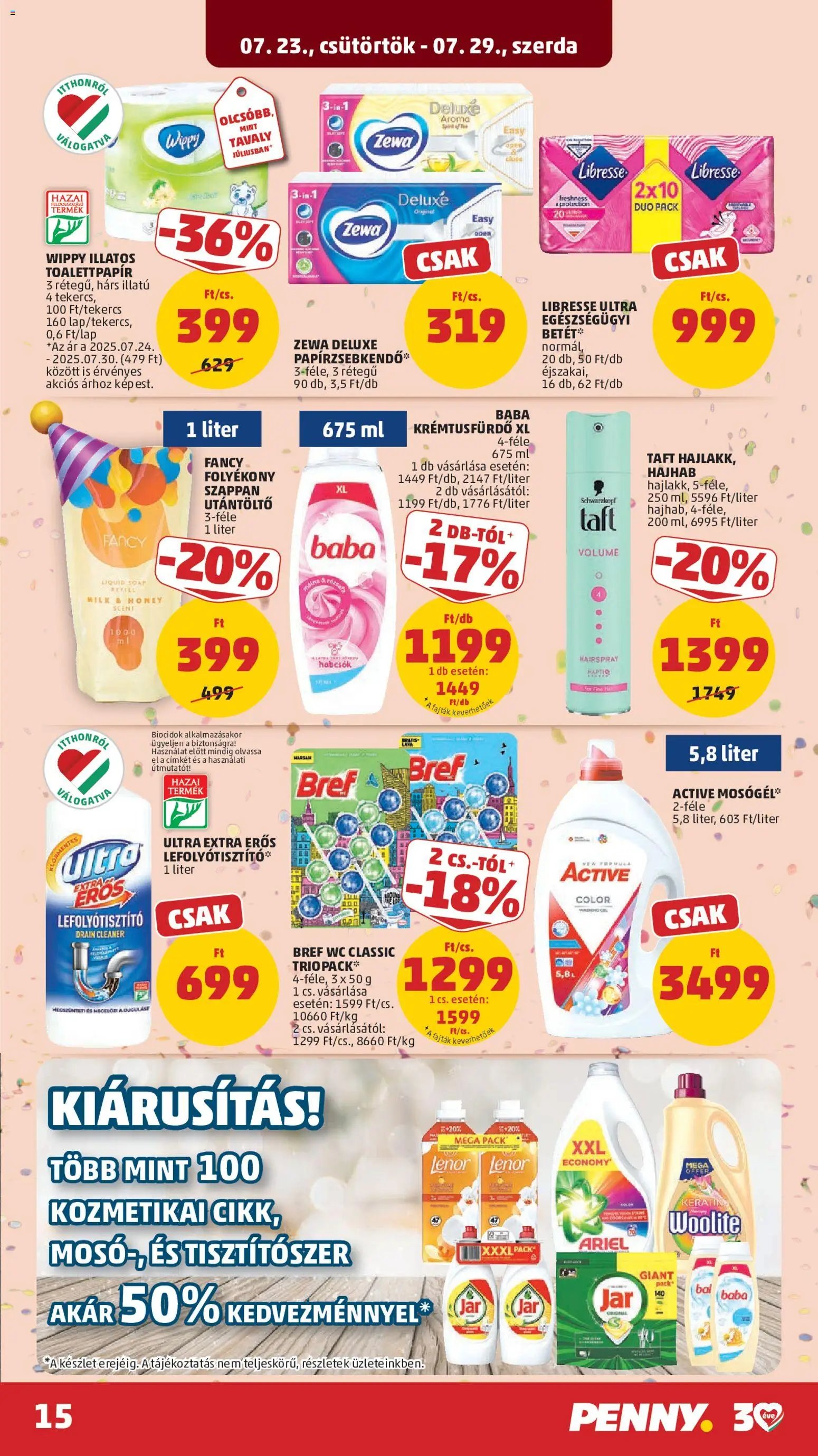 PENNY újság 2026.07.23. PENNY akciós újság