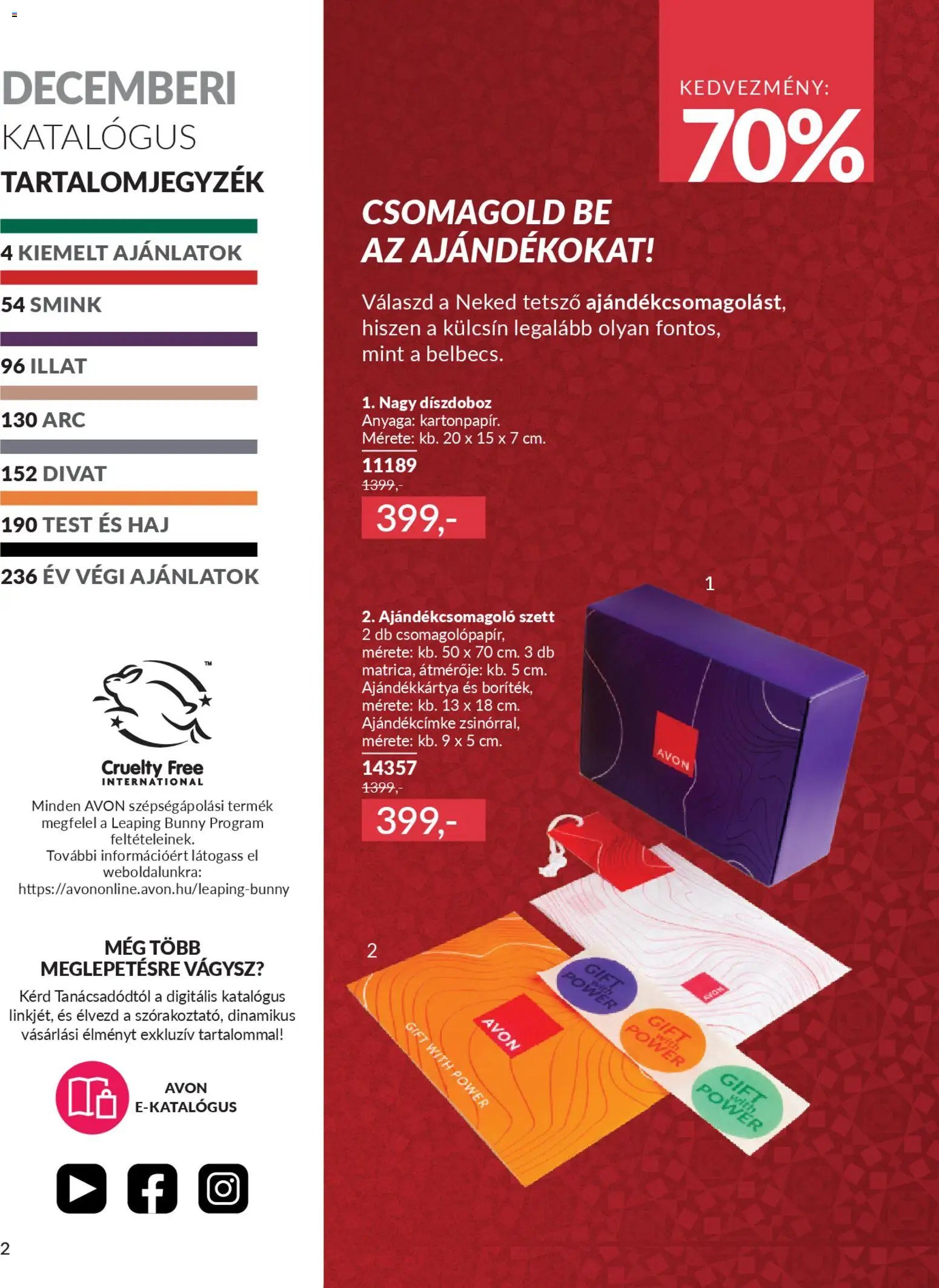 Avon újság 2025.12.01. AVON online katalógus 2025 decemberi (2025-12-01 - 2025-12-31)