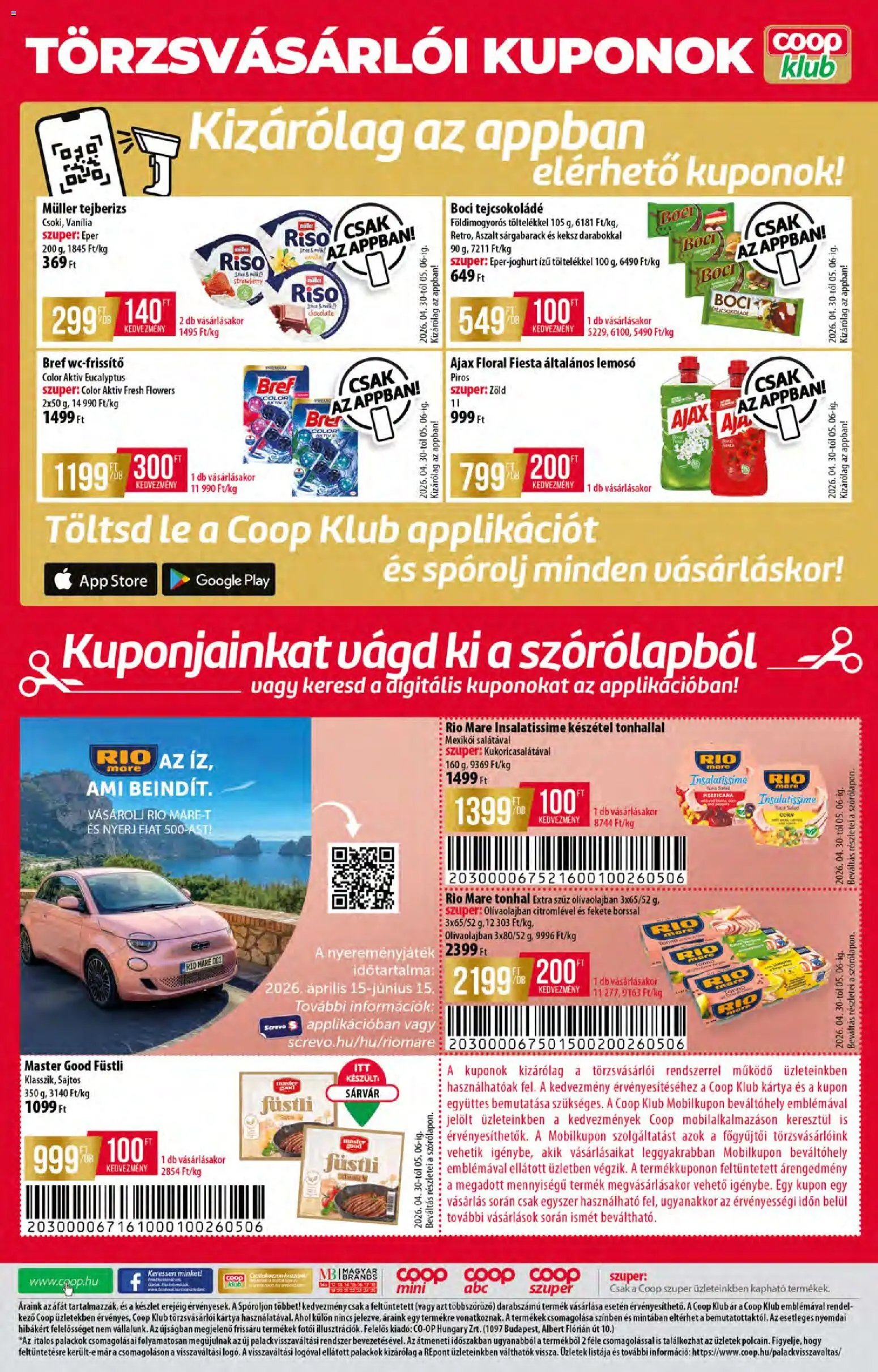 COOP újság 2026.04.30. COOP akciós újság (2026-04-30 - 2026-05-06)