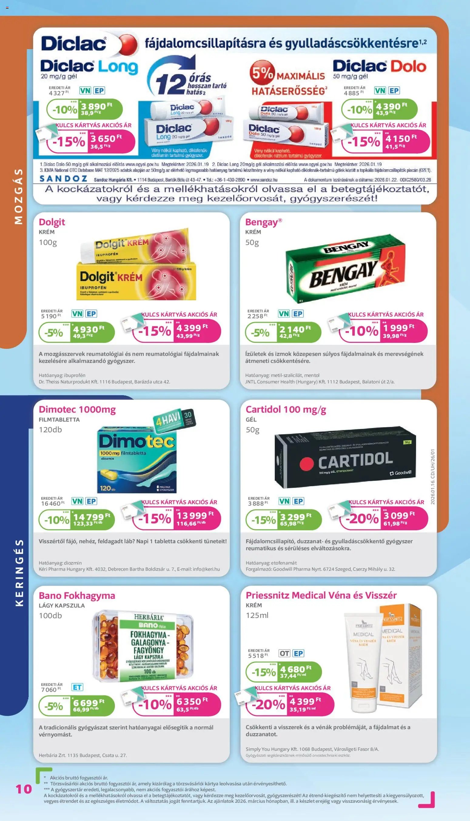 Kulcs Patika újság 2026.03.01. Kulcs Patika akciós újság (2026-03-01 - 2026-03-31)