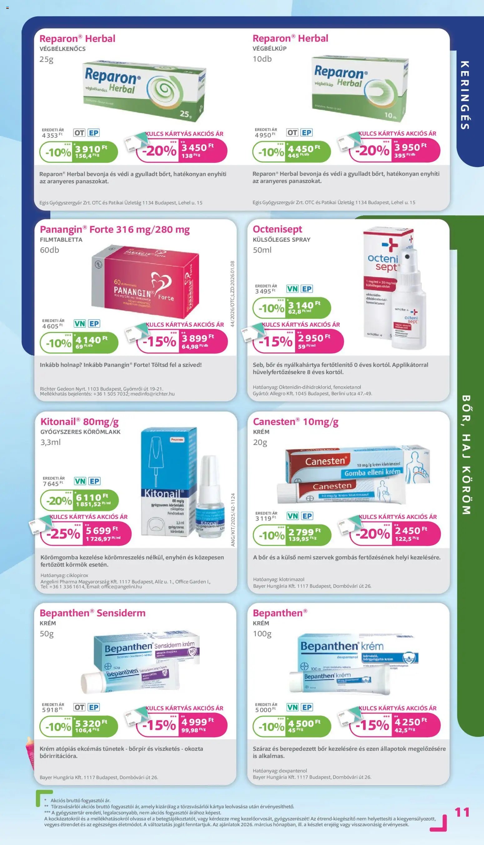 Kulcs Patika újság 2026.03.01. Kulcs Patika akciós újság (2026-03-01 - 2026-03-31)